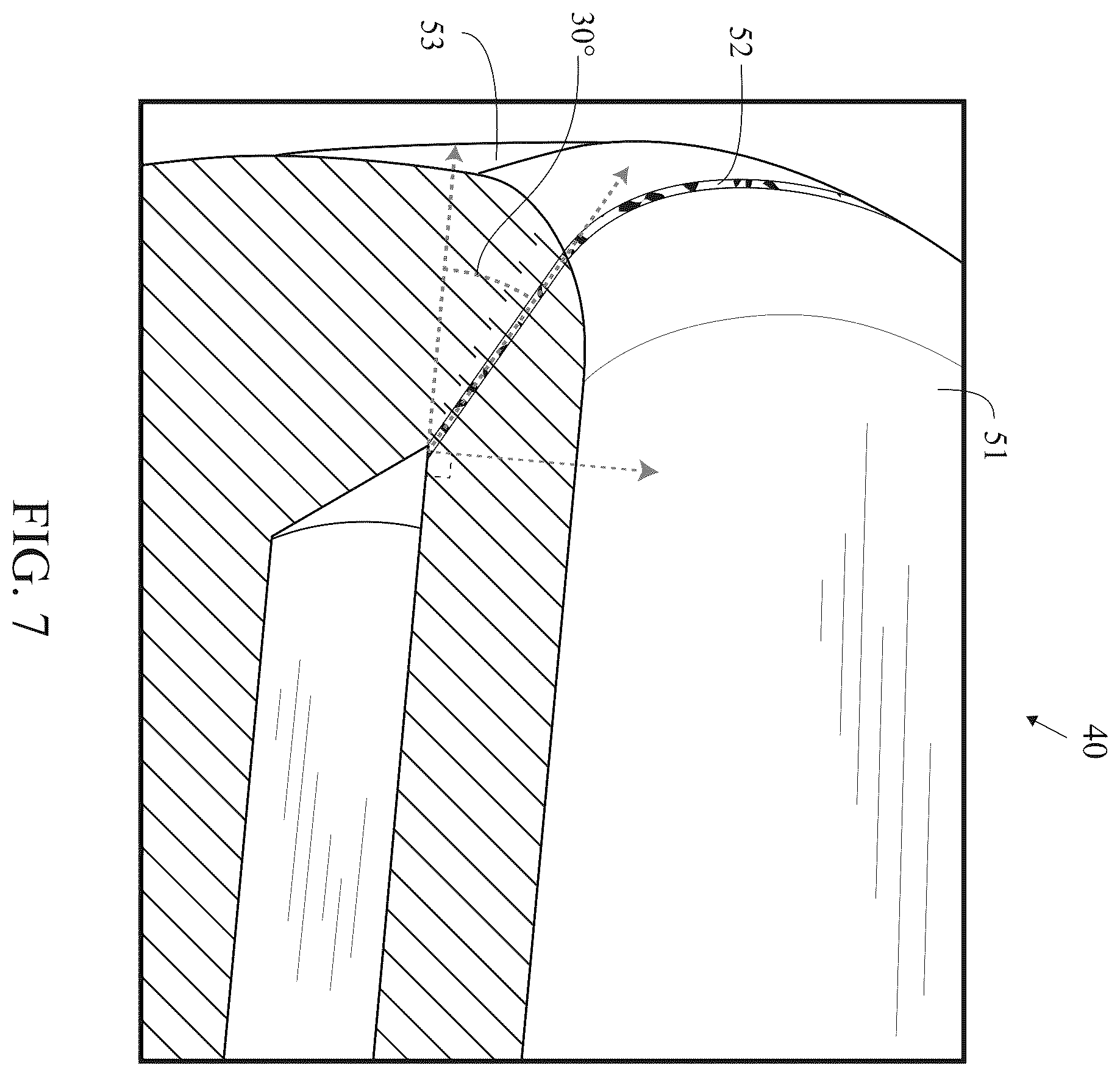 Patent US12496646 Figure 7 – Golf club head with miter joint for brazing