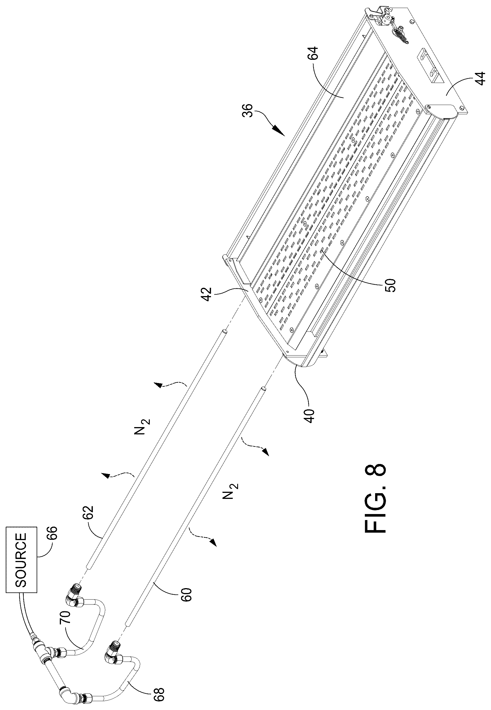 Patent US12496647 Figure 8 – Optimization of nitrogen diffusers for dross reduction in a wavesolder machine