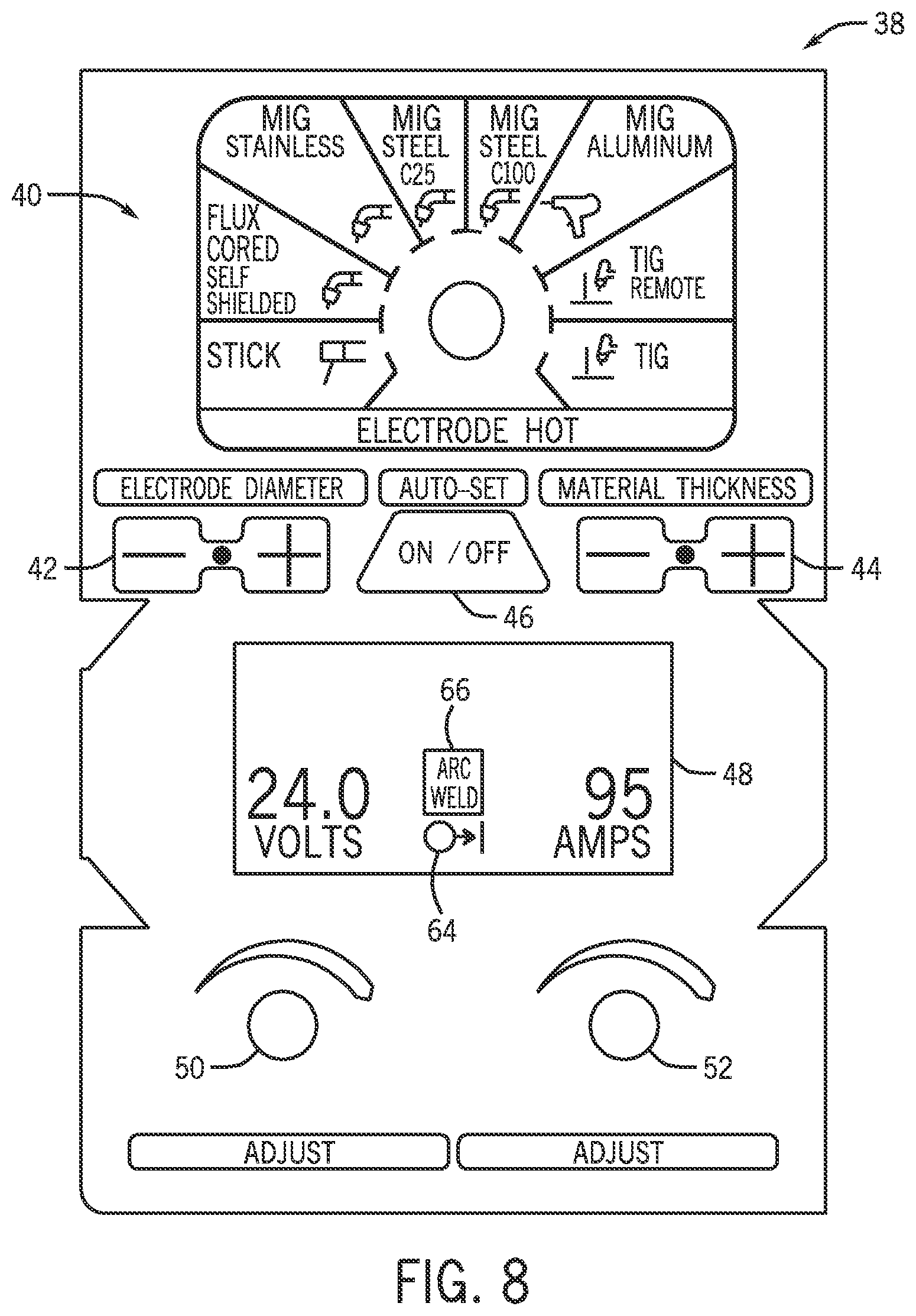 Patent US12496650 Figure 8 – Method for setting welding parameters