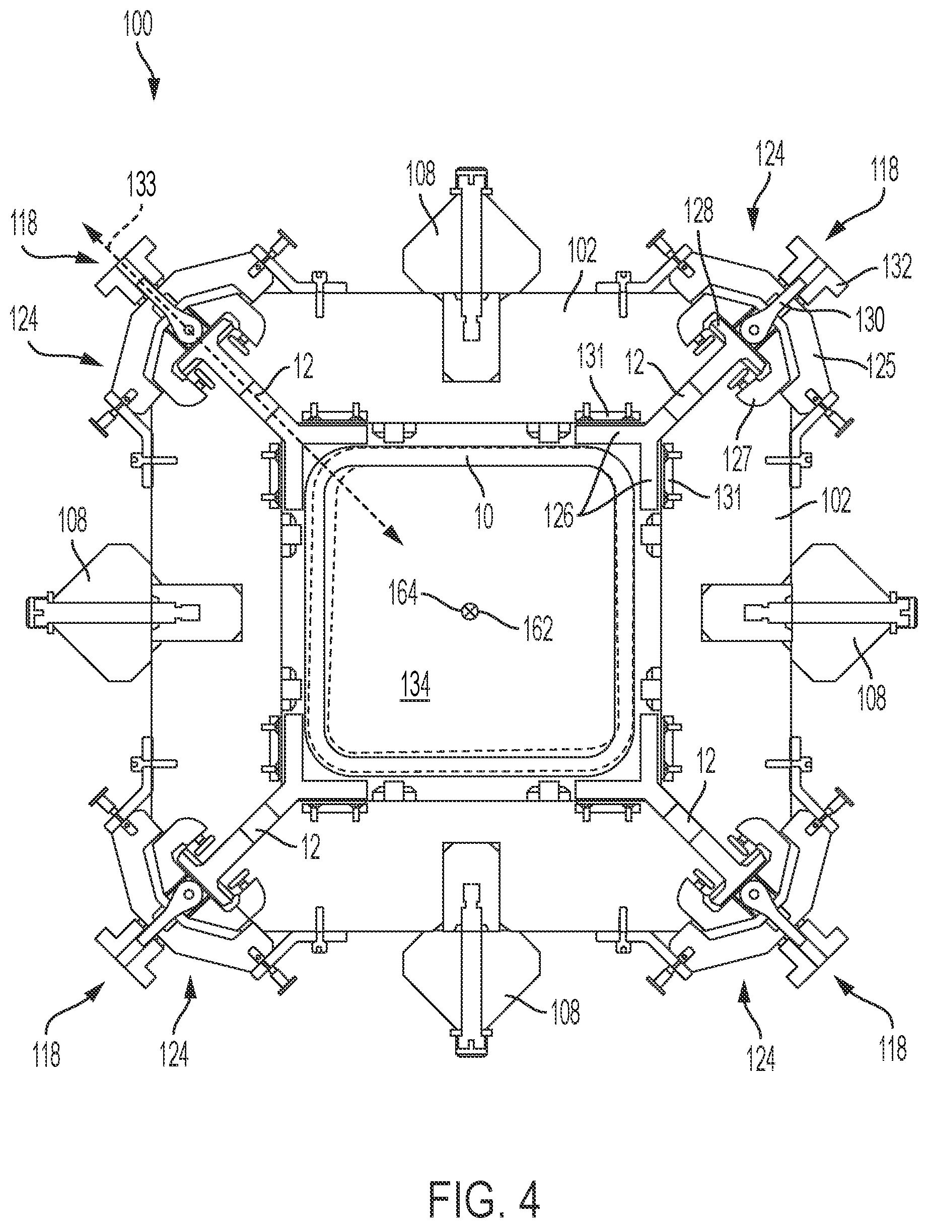 Patent US12496664 Figure 3 – Method and apparatus for precision manufacturing of moment connection assemblies