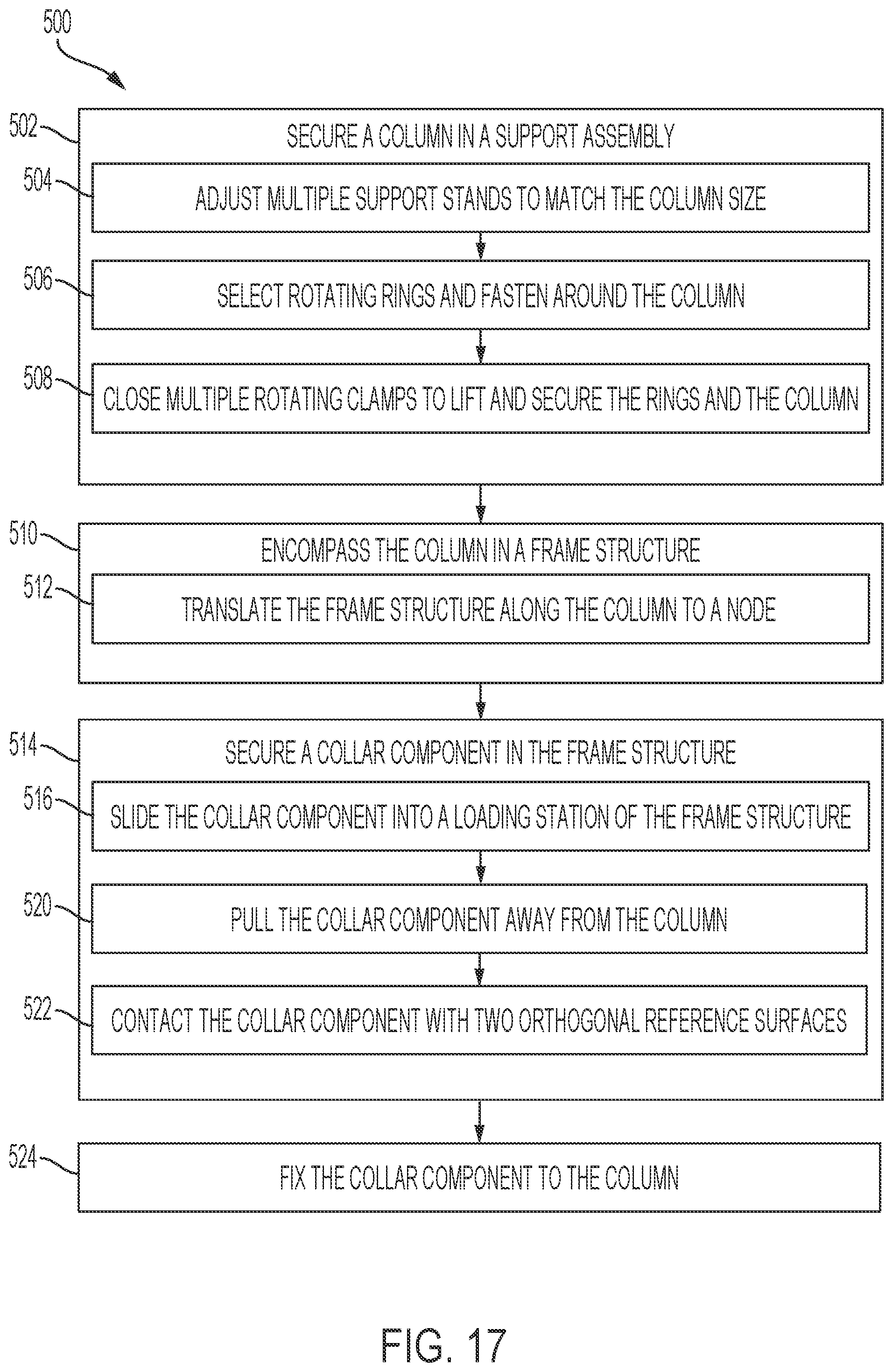 Patent US12496664 Figure 11 – Method and apparatus for precision manufacturing of moment connection assemblies