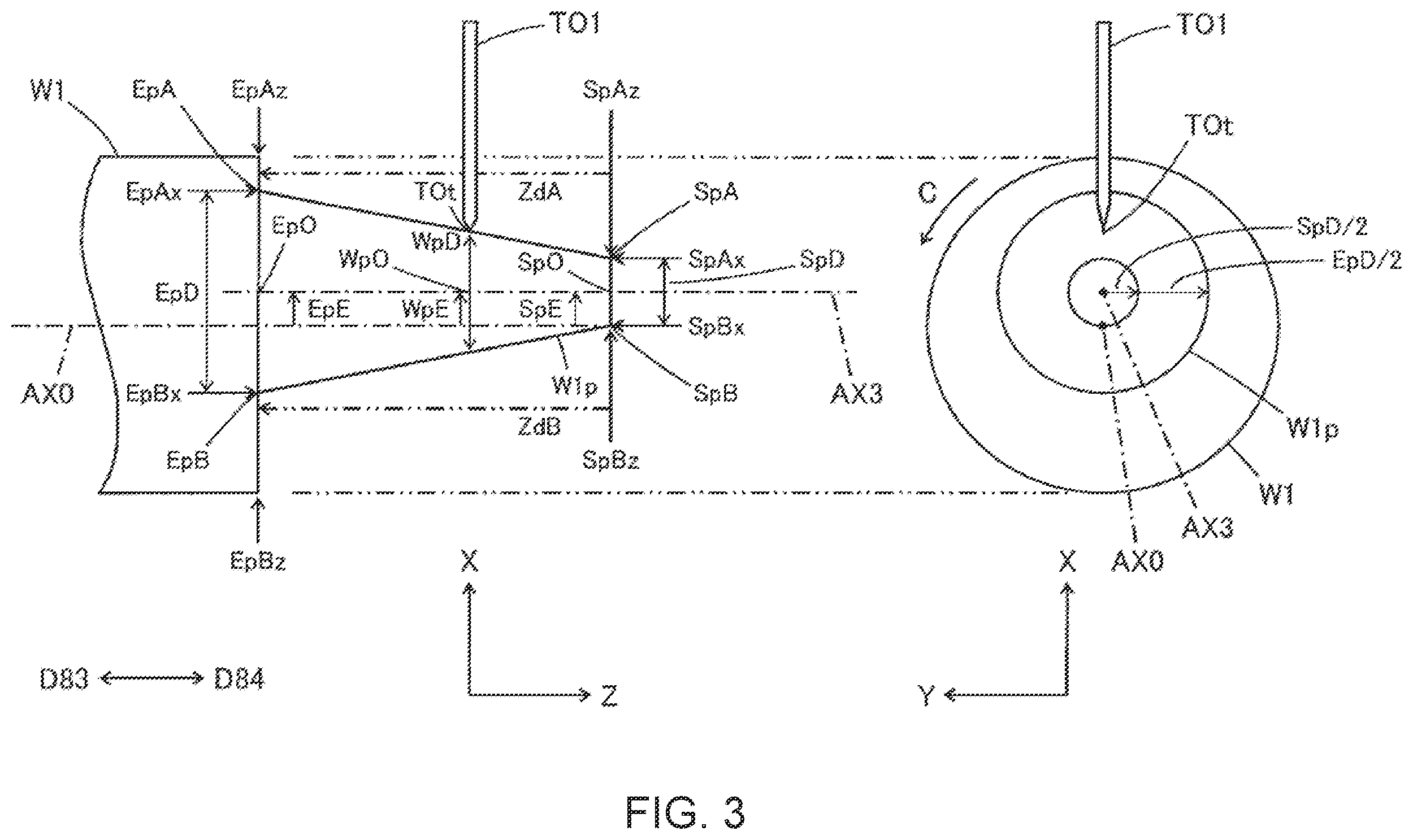 Patent US12496673 Figure 3 – Machine tool and method of deciding tool moving path