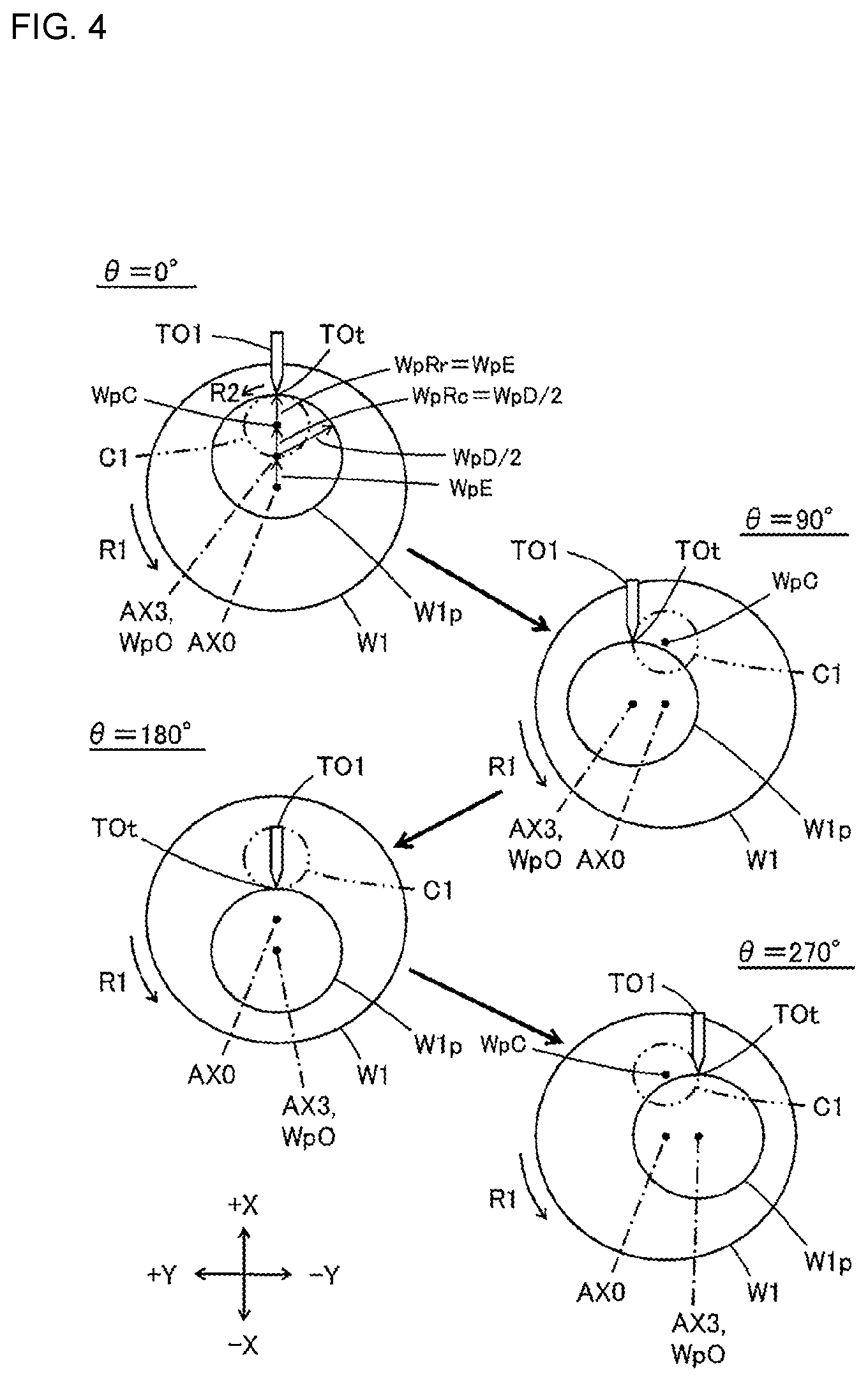 Patent US12496673 Figure 4 – Machine tool and method of deciding tool moving path