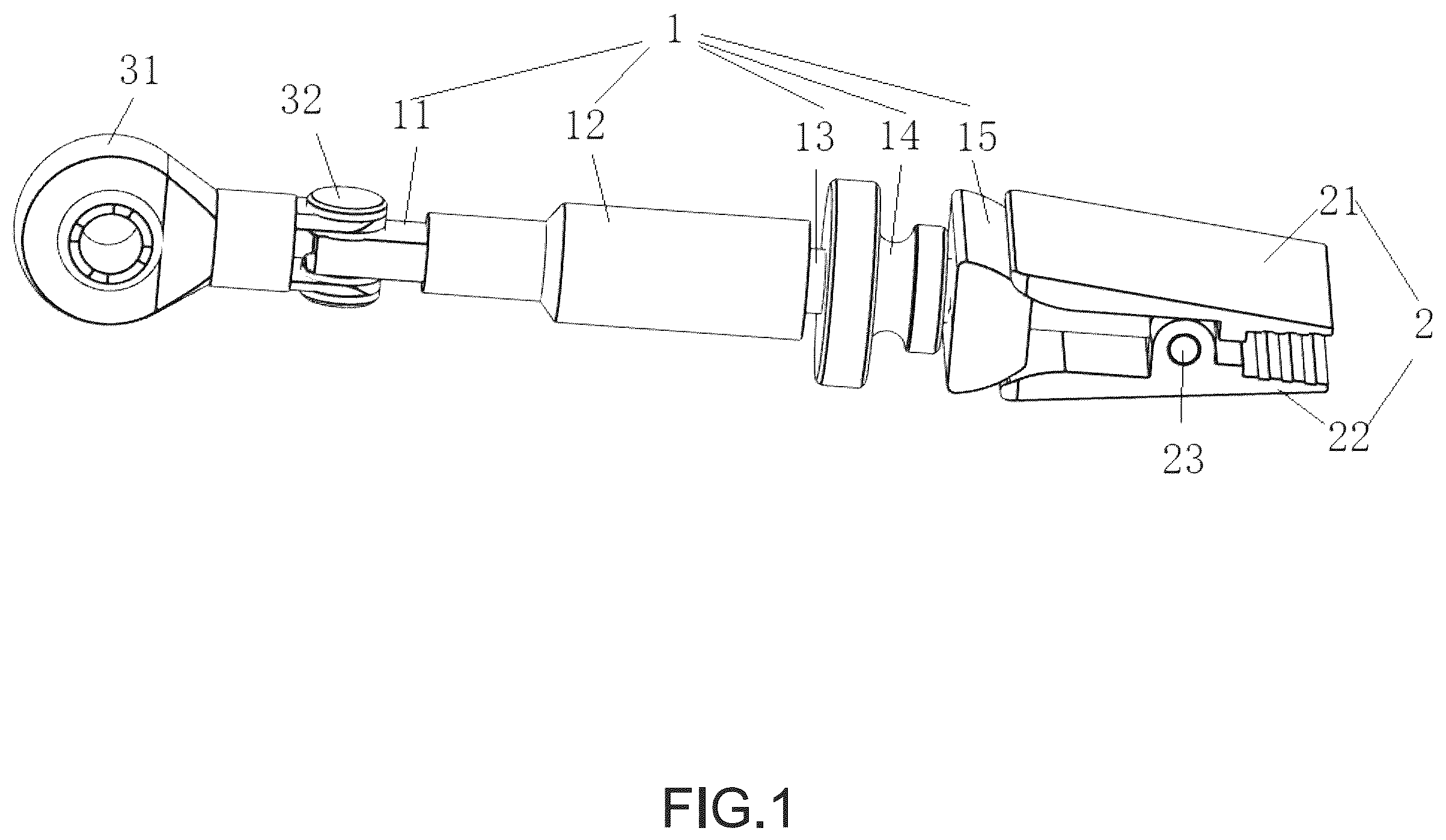 Patent US12496675 Figure 1 – Tool clamping assembly and sharpener