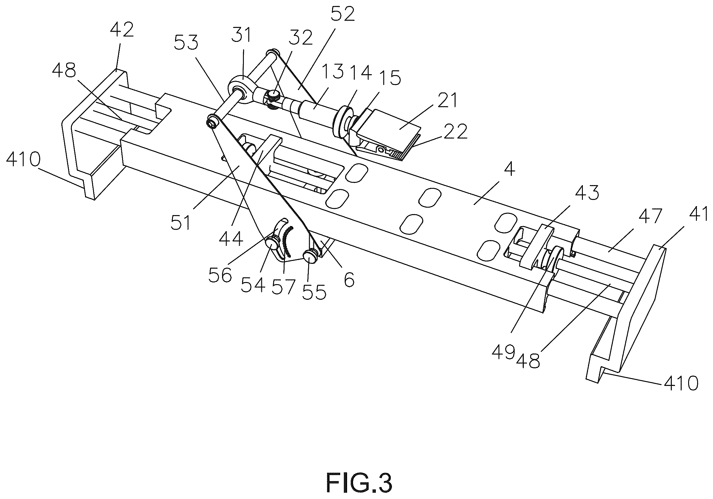 Patent US12496675 Figure 3 – Tool clamping assembly and sharpener