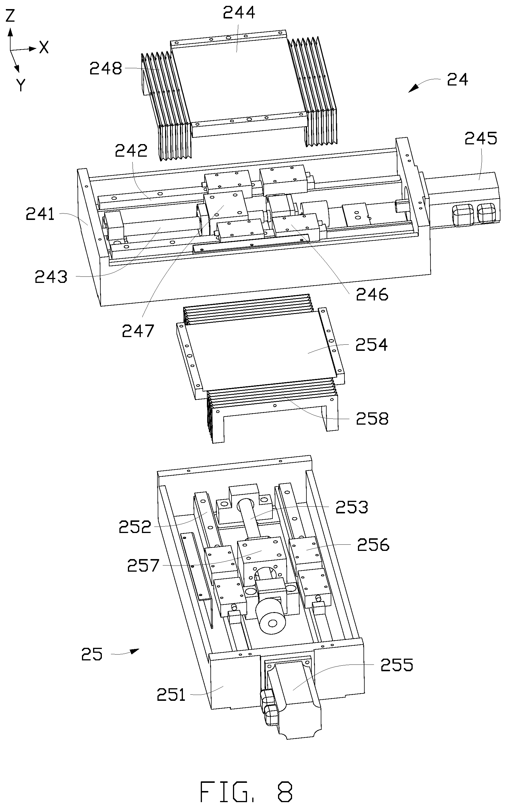 Patent US12496679 Figure 8 – Polishing fixing device and polishing apparatus