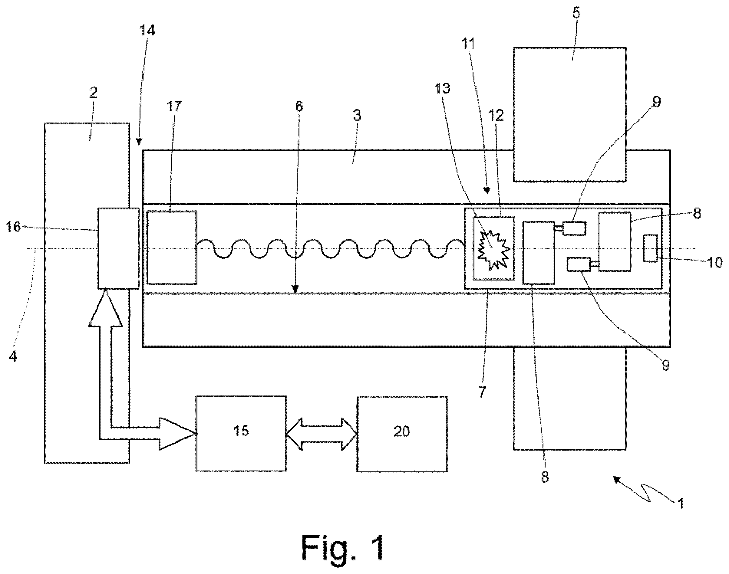 Patent US12496681 — Balancing system for a rotating spindle of a machine tool and relative control method — Figure 1