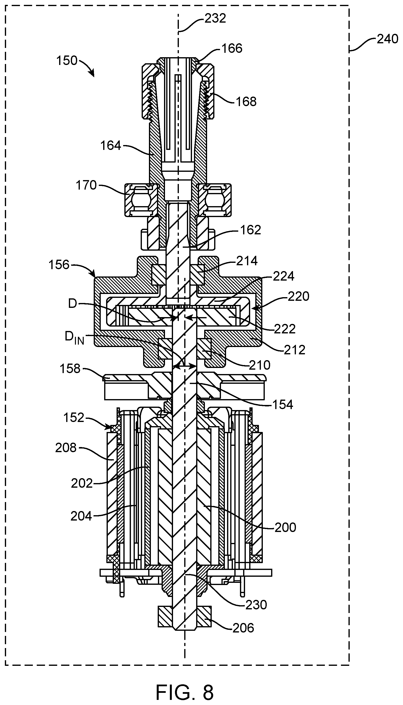 Patent US12496682 Figure 8 – Die grinder with an offset gear transmission