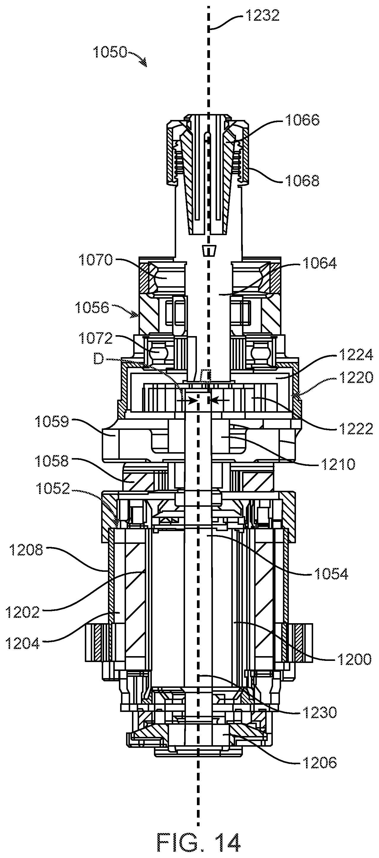 Patent US12496682 Figure 14 – Die grinder with an offset gear transmission