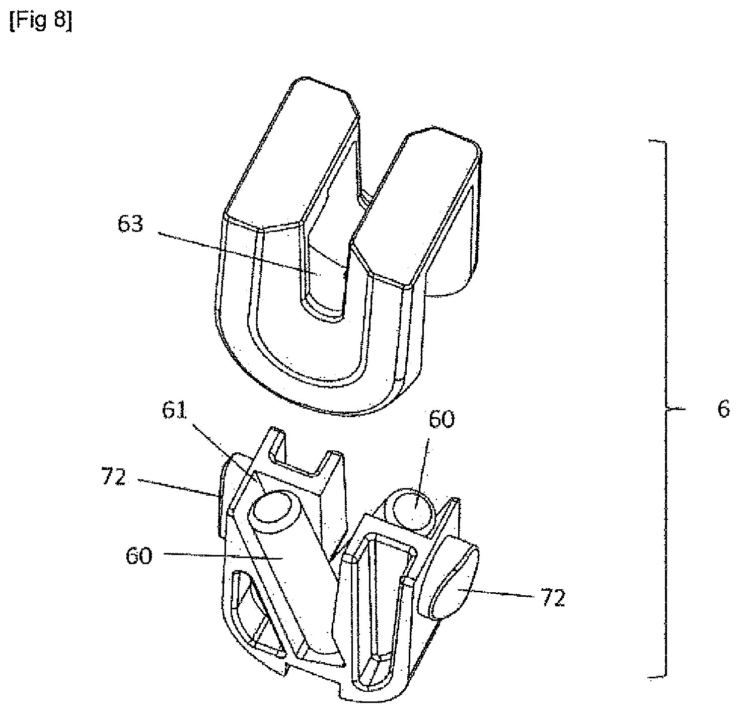 Patent US12496687 Figure 5 – Sharpening sheath adapted to receive a knife, and combination of such a sheath and a knife