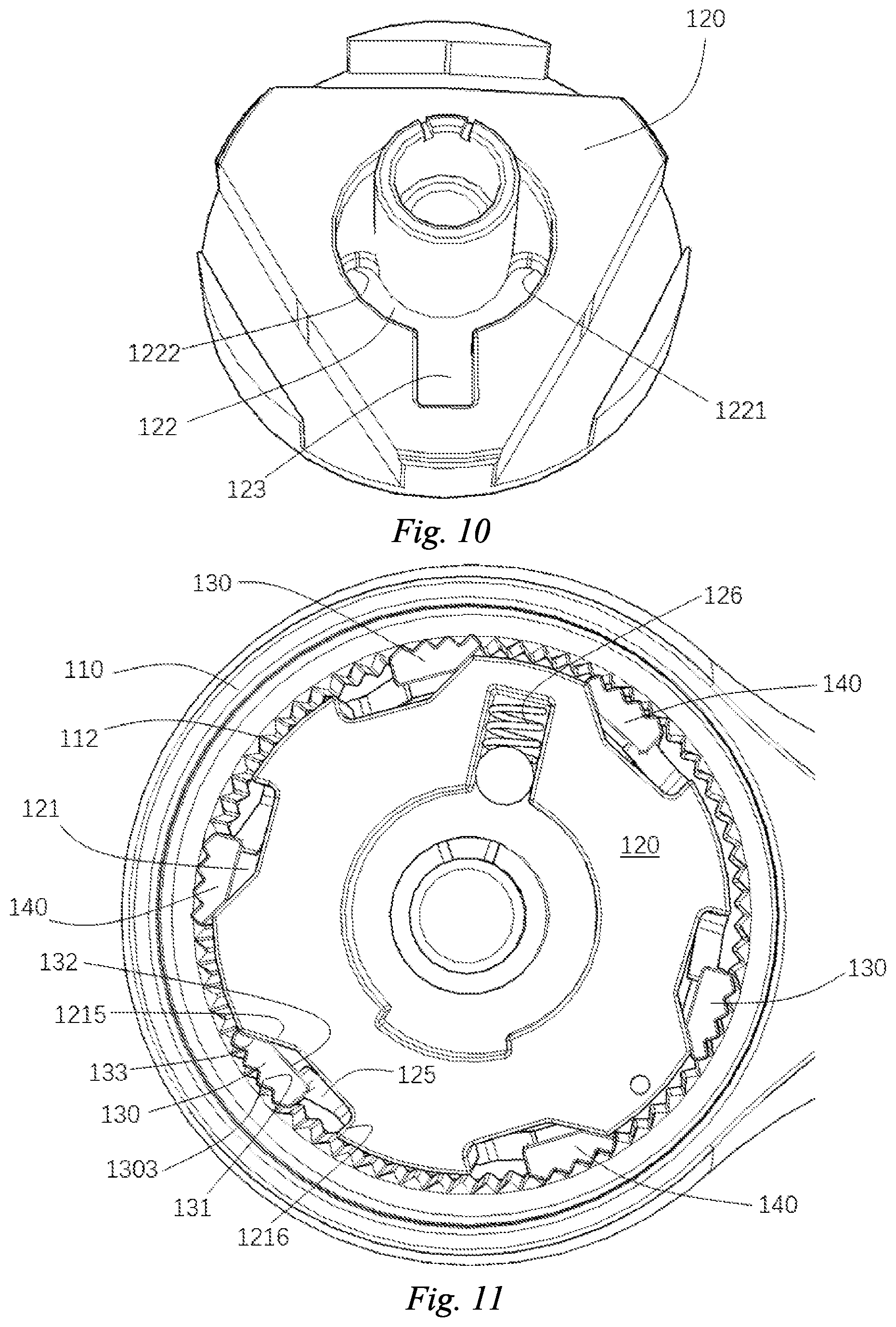 Patent US12496688 Figure 7 – Ratchet mechanism and hand tool