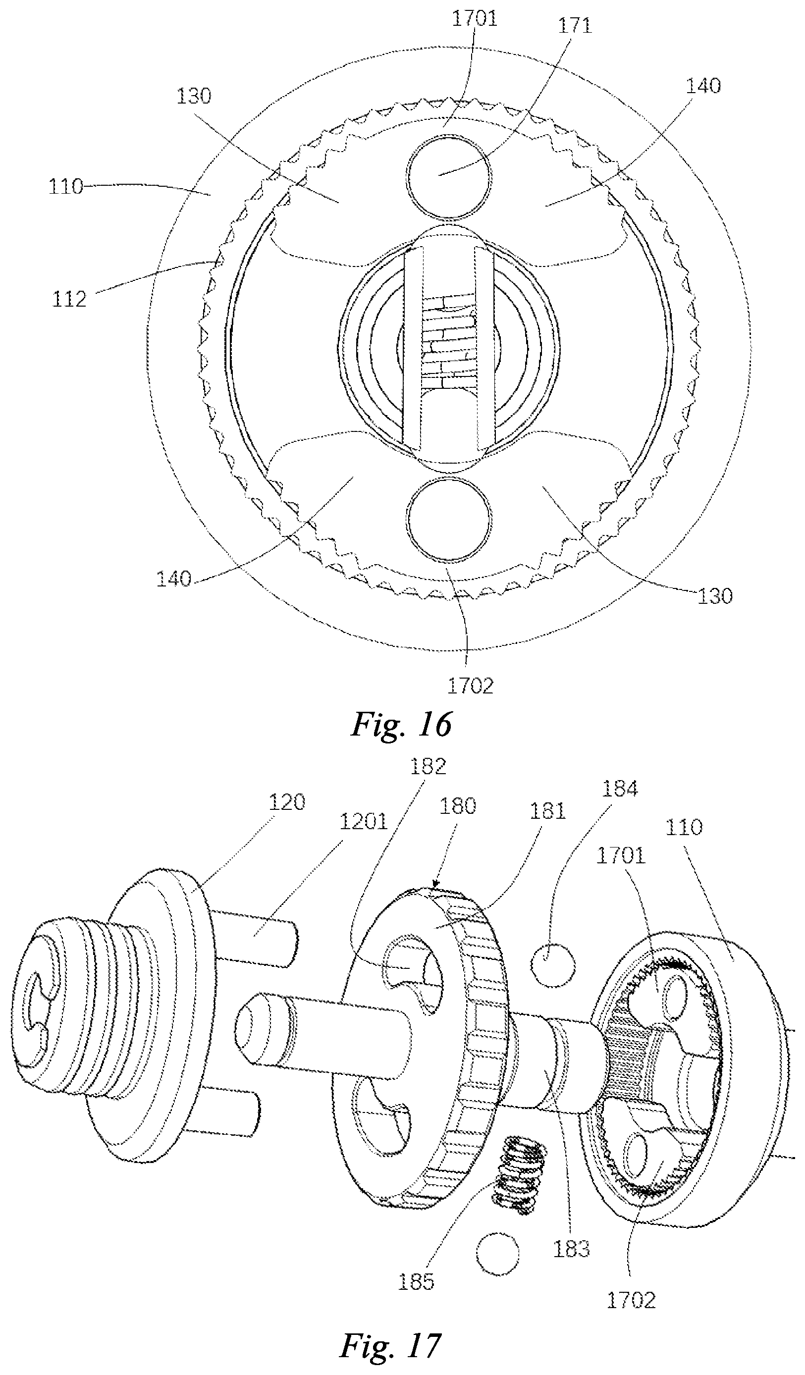 Patent US12496688 Figure 10 – Ratchet mechanism and hand tool