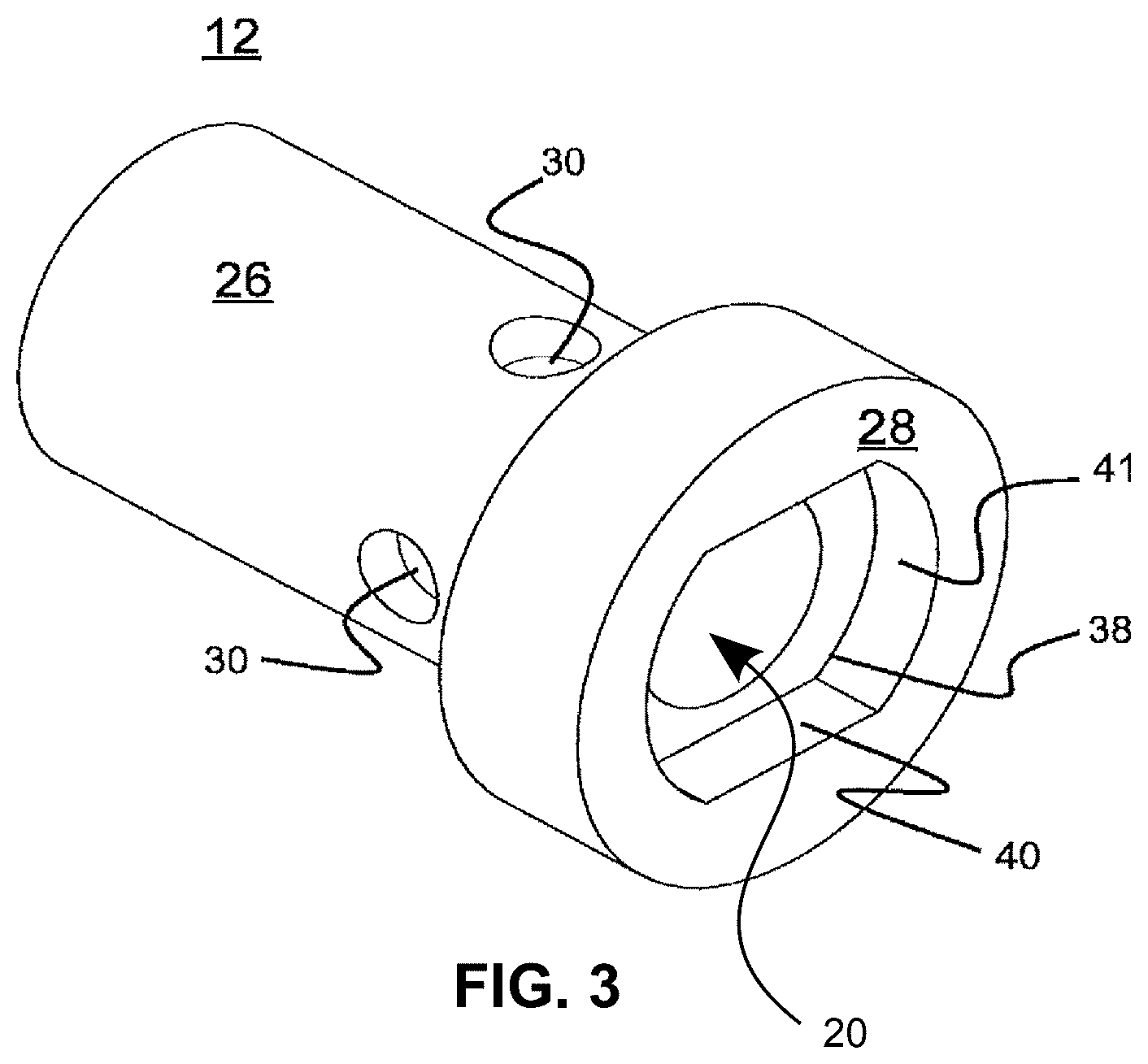 Patent US12496689 Figure 3 – Tool for installation and removal of retention knobs