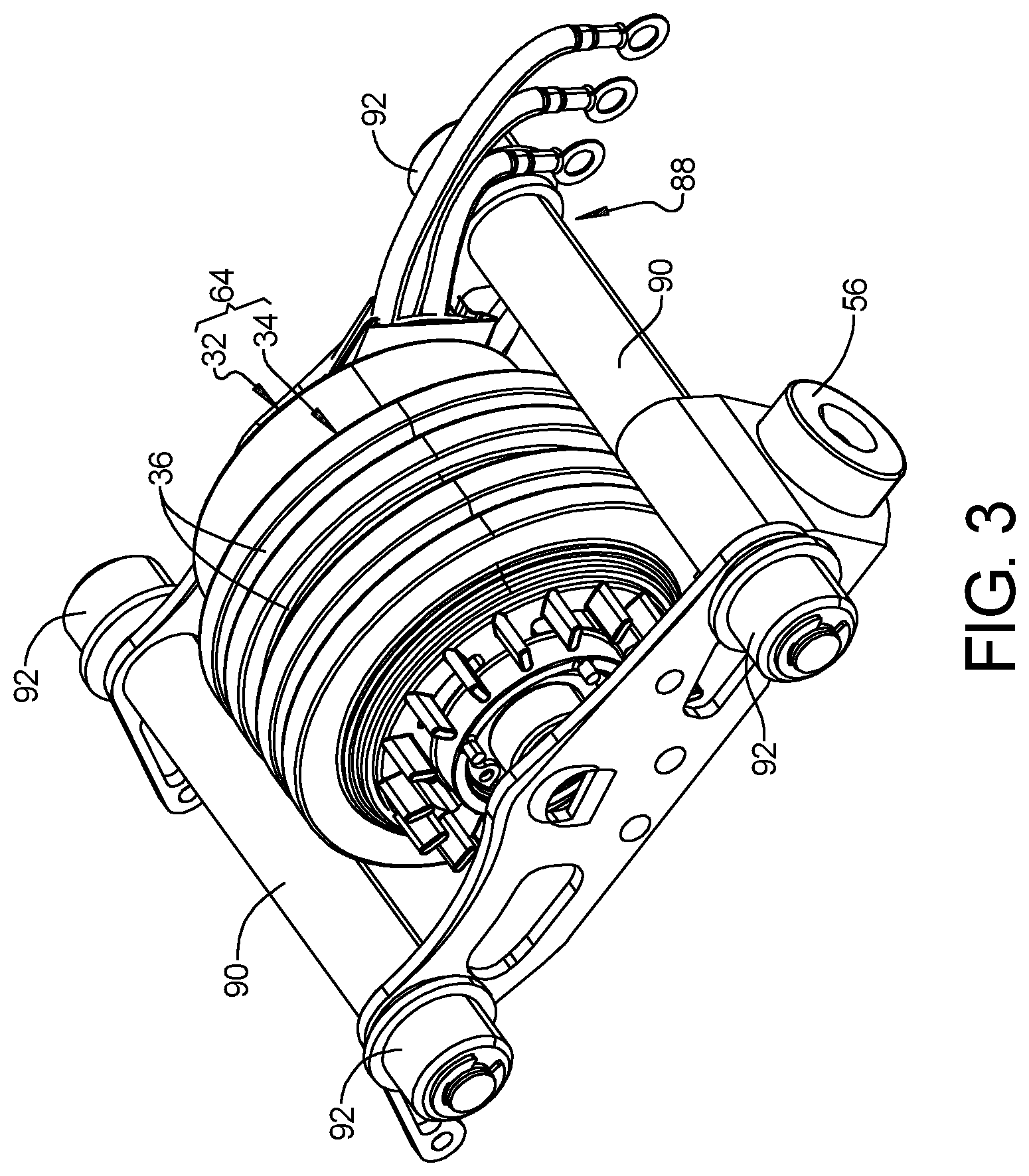 Patent US12496693 Figure 3 – Flywheel driven fastening tool