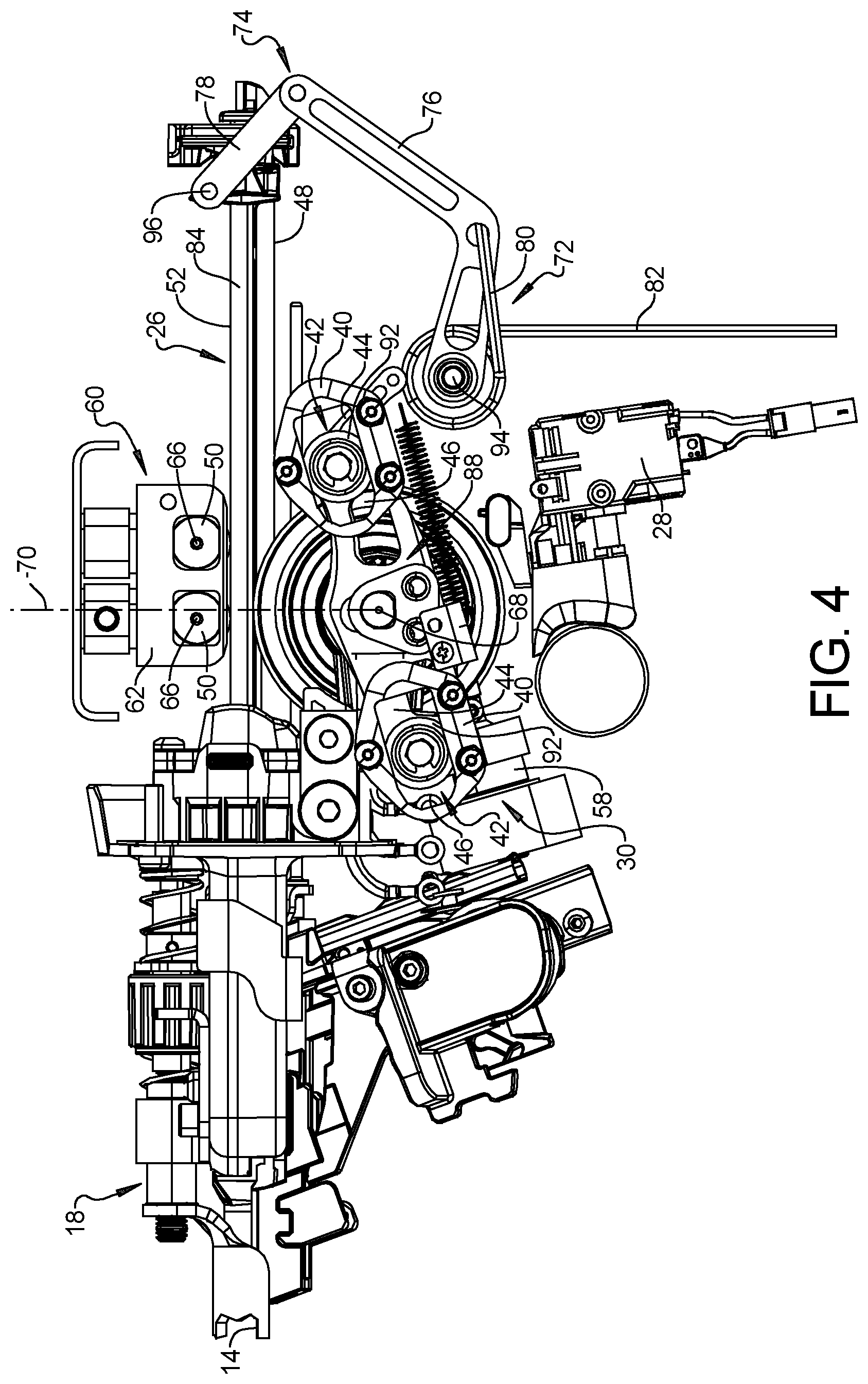 Patent US12496693 Figure 4 – Flywheel driven fastening tool