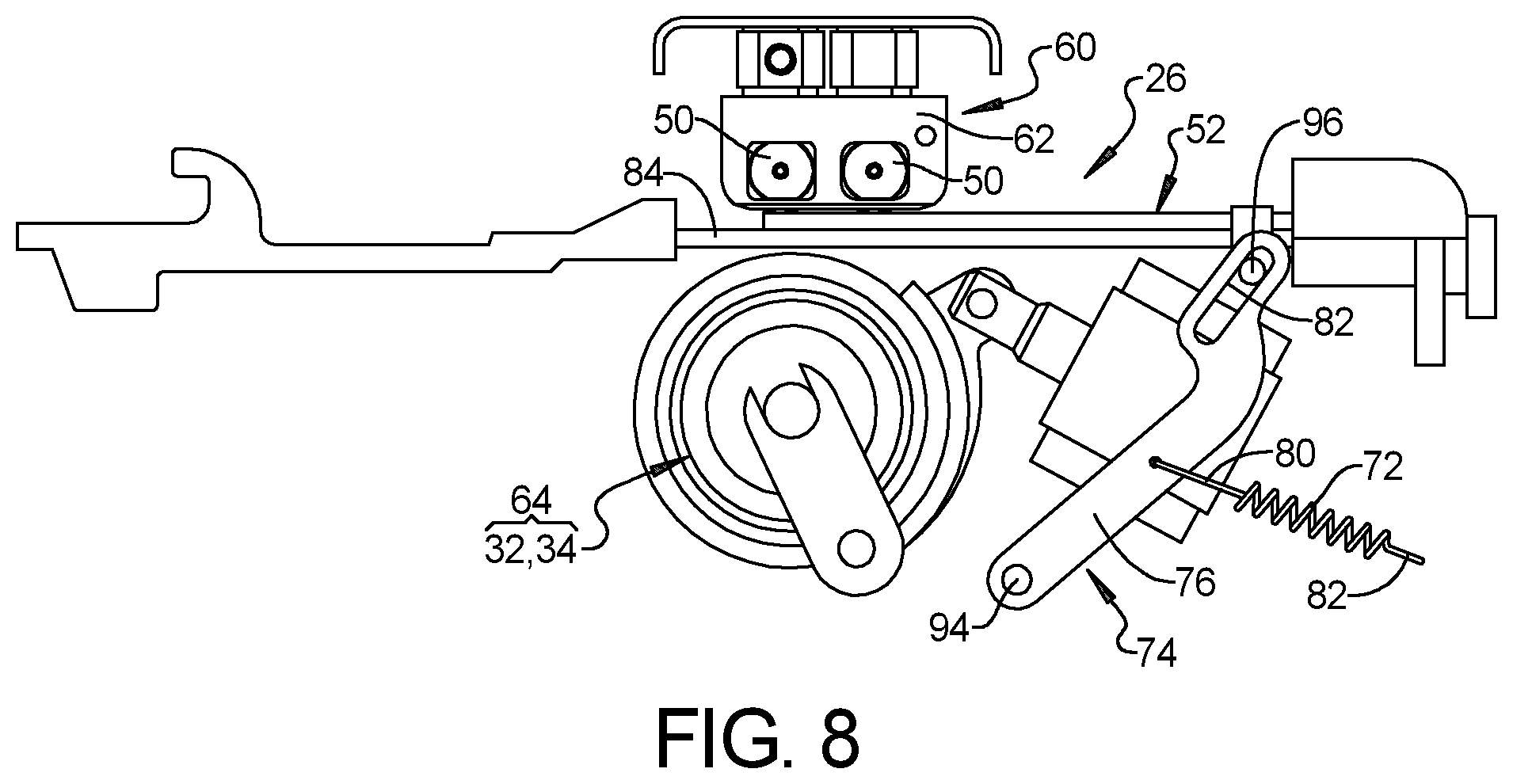 Patent US12496693 Figure 8 – Flywheel driven fastening tool