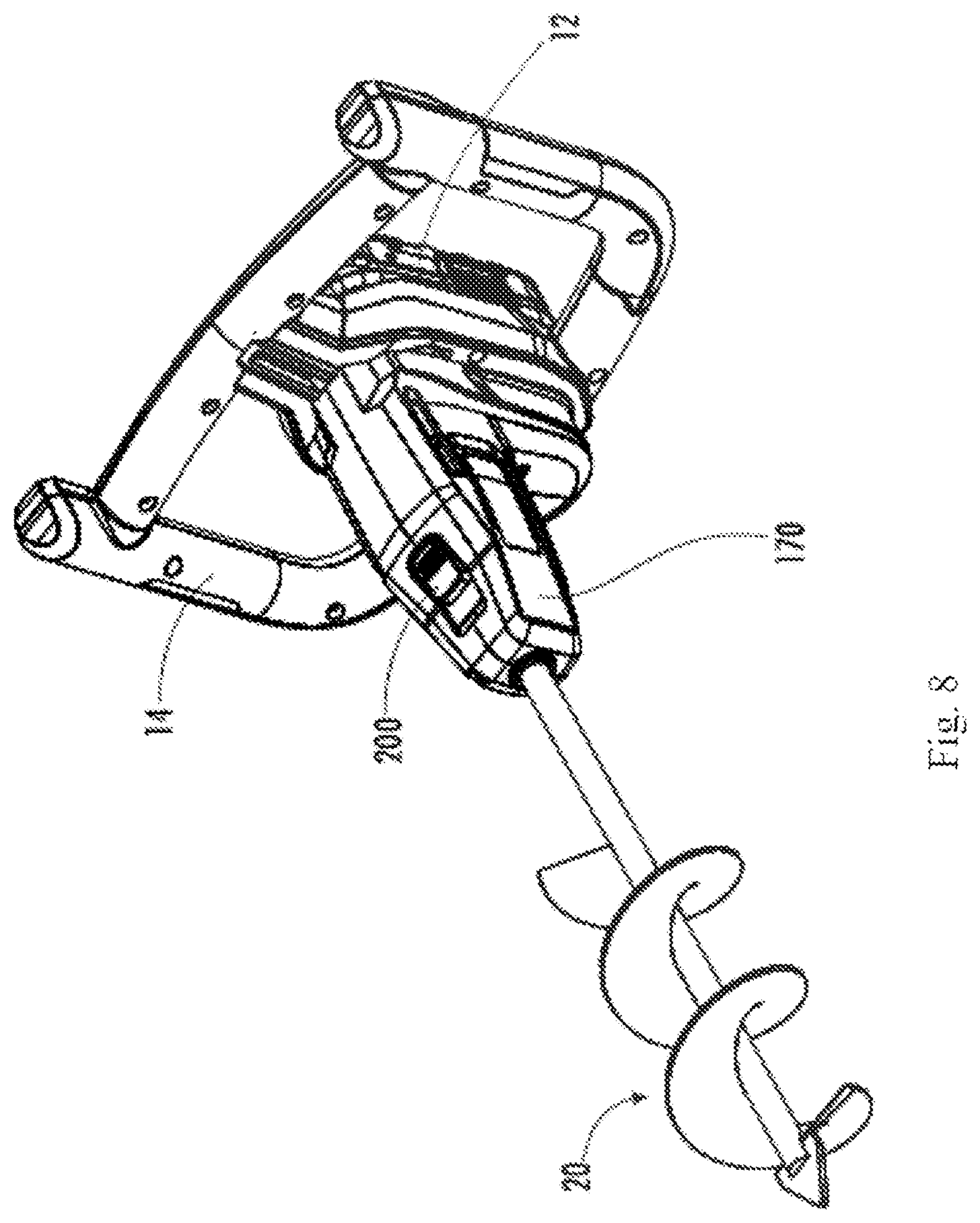 Patent US12496696 Figure 8 – Tool assembly and attachment apparatus for tool head