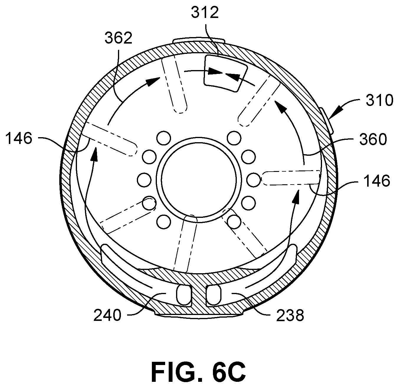 Patent US12496699 Figure 6 – Quieted front exhaust motor