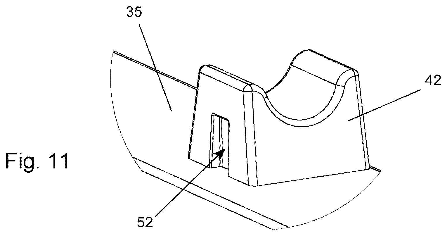 Patent US12496701 Figure 6 – Folding stand with securing mechanism