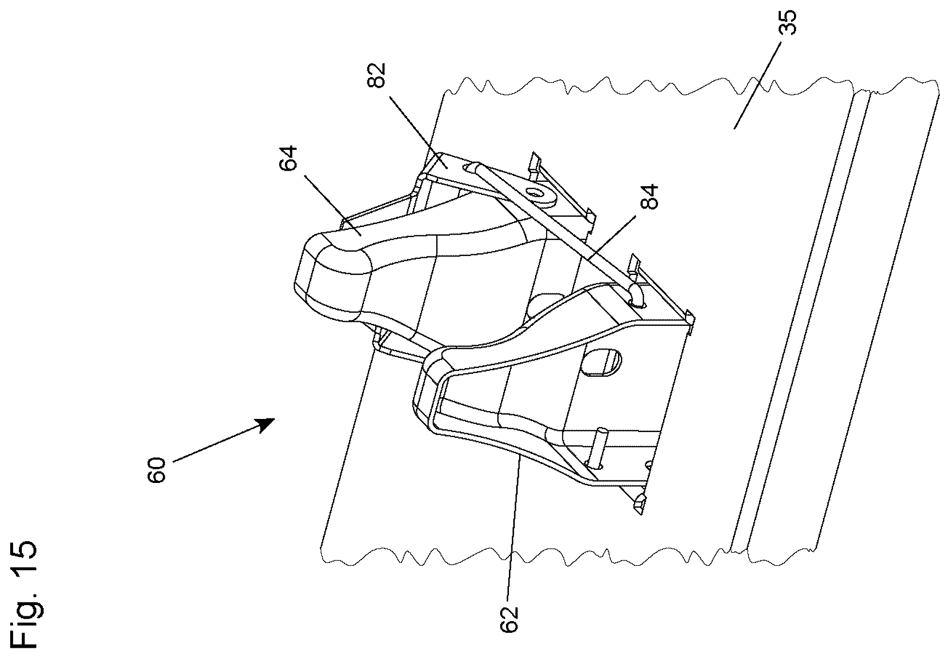 Patent US12496701 Figure 9 – Folding stand with securing mechanism