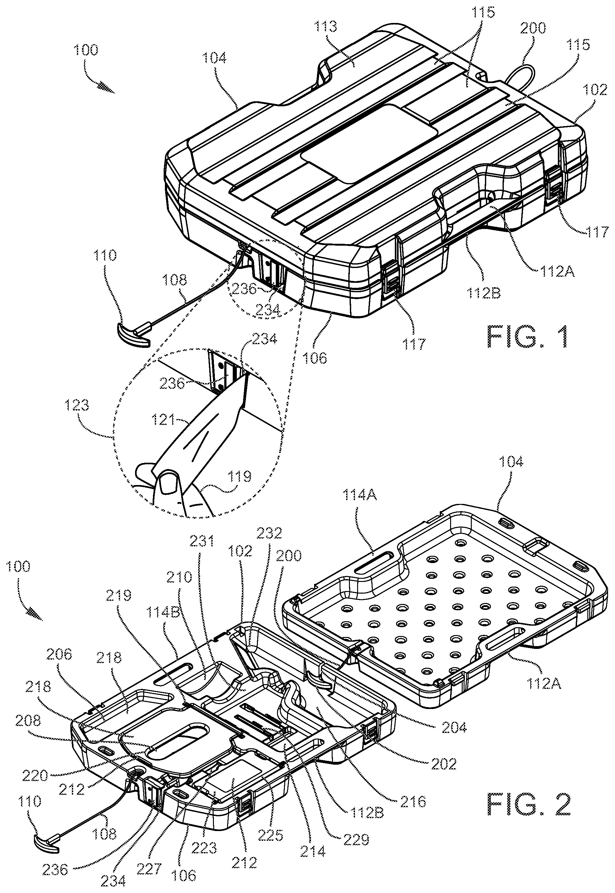 Patent US12496702 Figure 1 – Sled systems for cutting stored materials and for storing elongated and flexible supplies