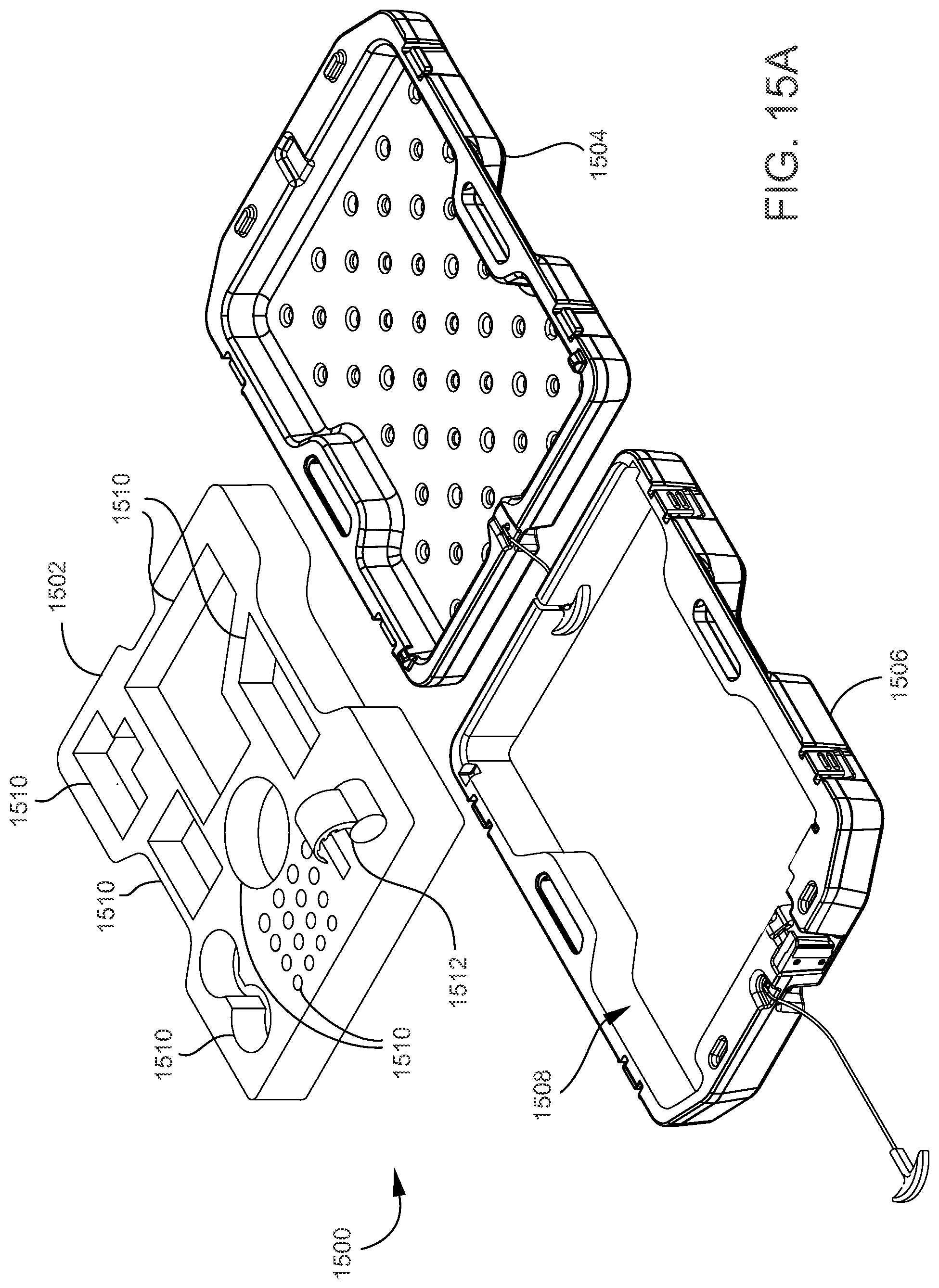 Patent US12496702 Figure 16 – Sled systems for cutting stored materials and for storing elongated and flexible supplies