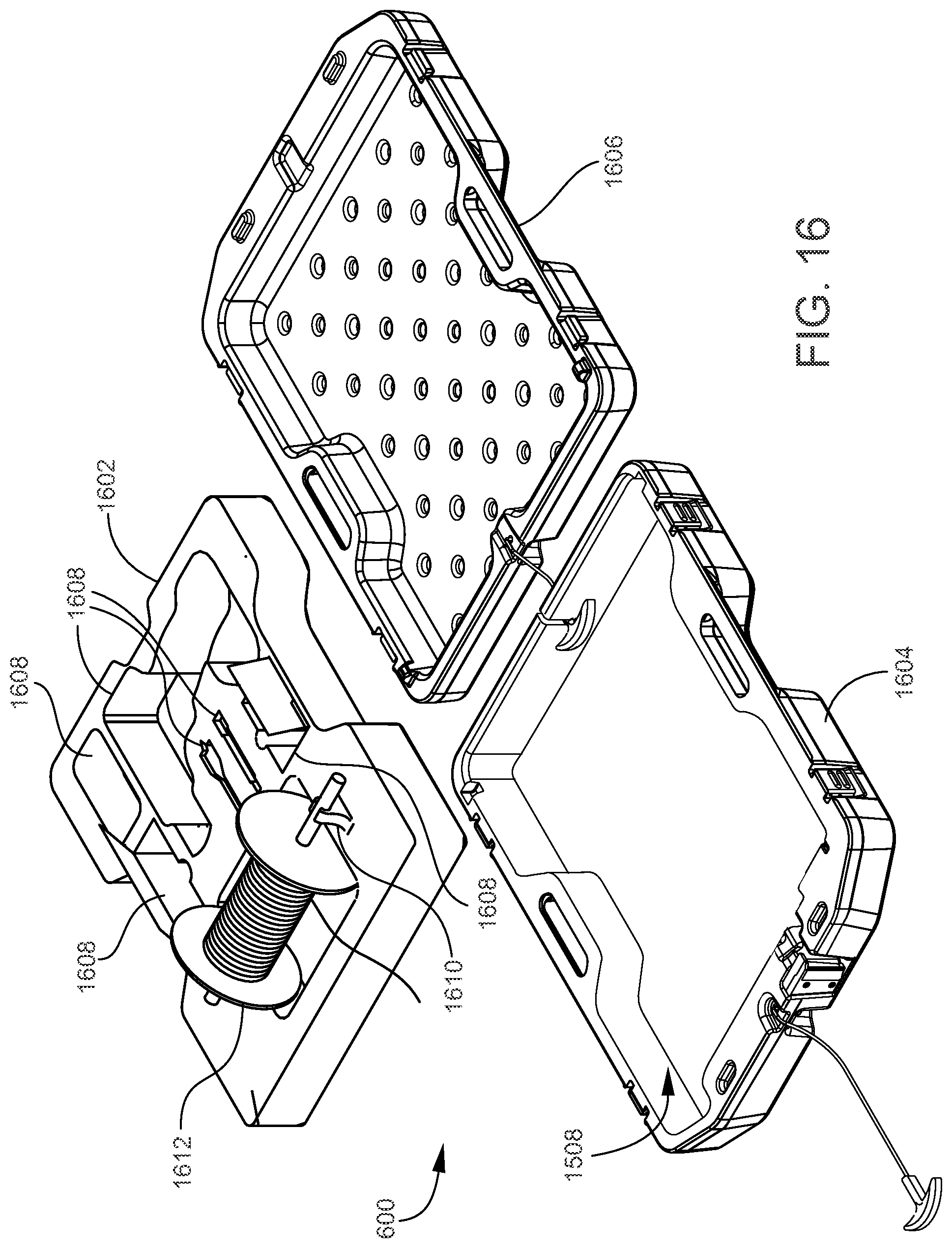 Patent US12496702 Figure 18 – Sled systems for cutting stored materials and for storing elongated and flexible supplies