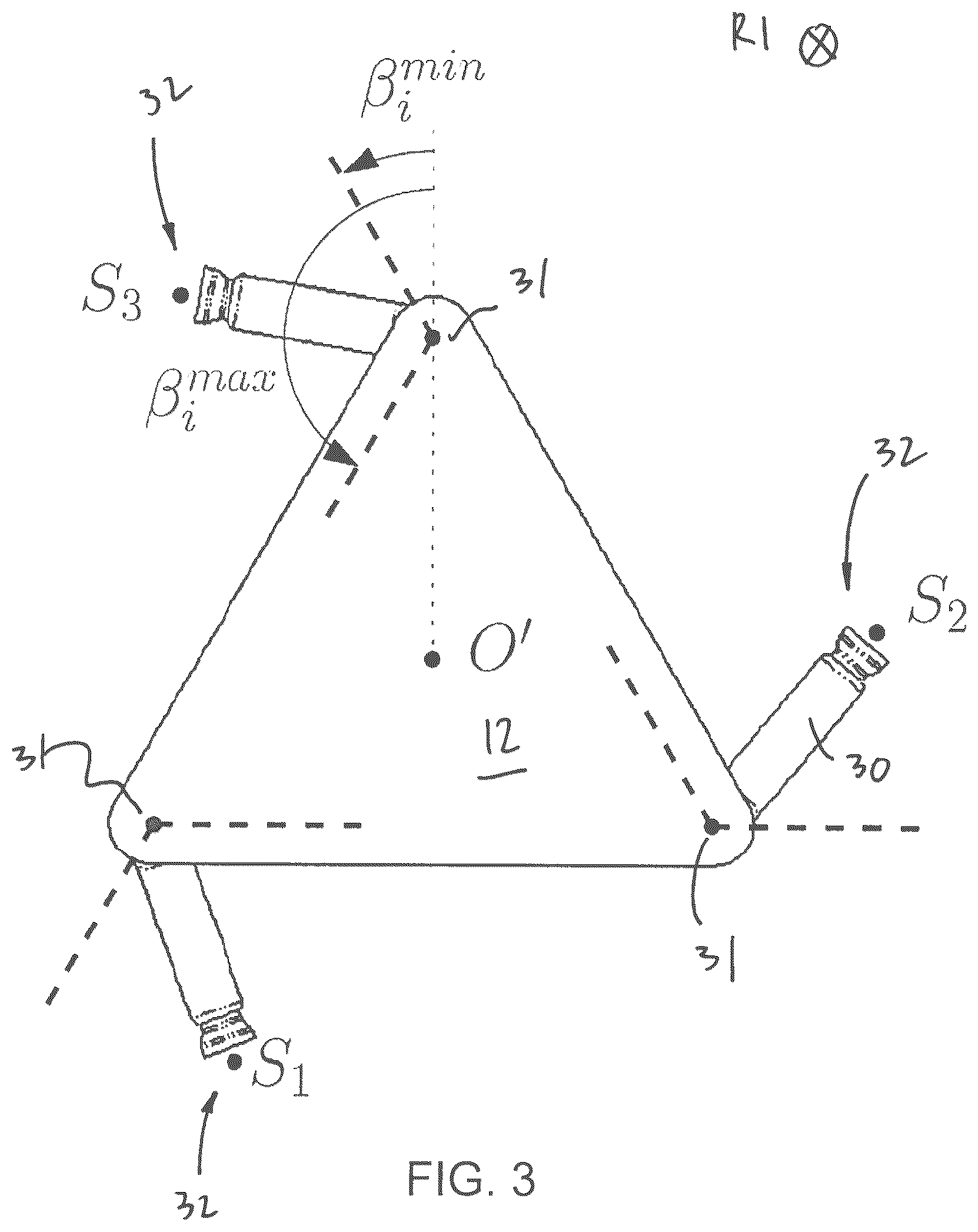 Patent US12496705 Figure 3 – Parallel mechanism with kinematically redundant actuation