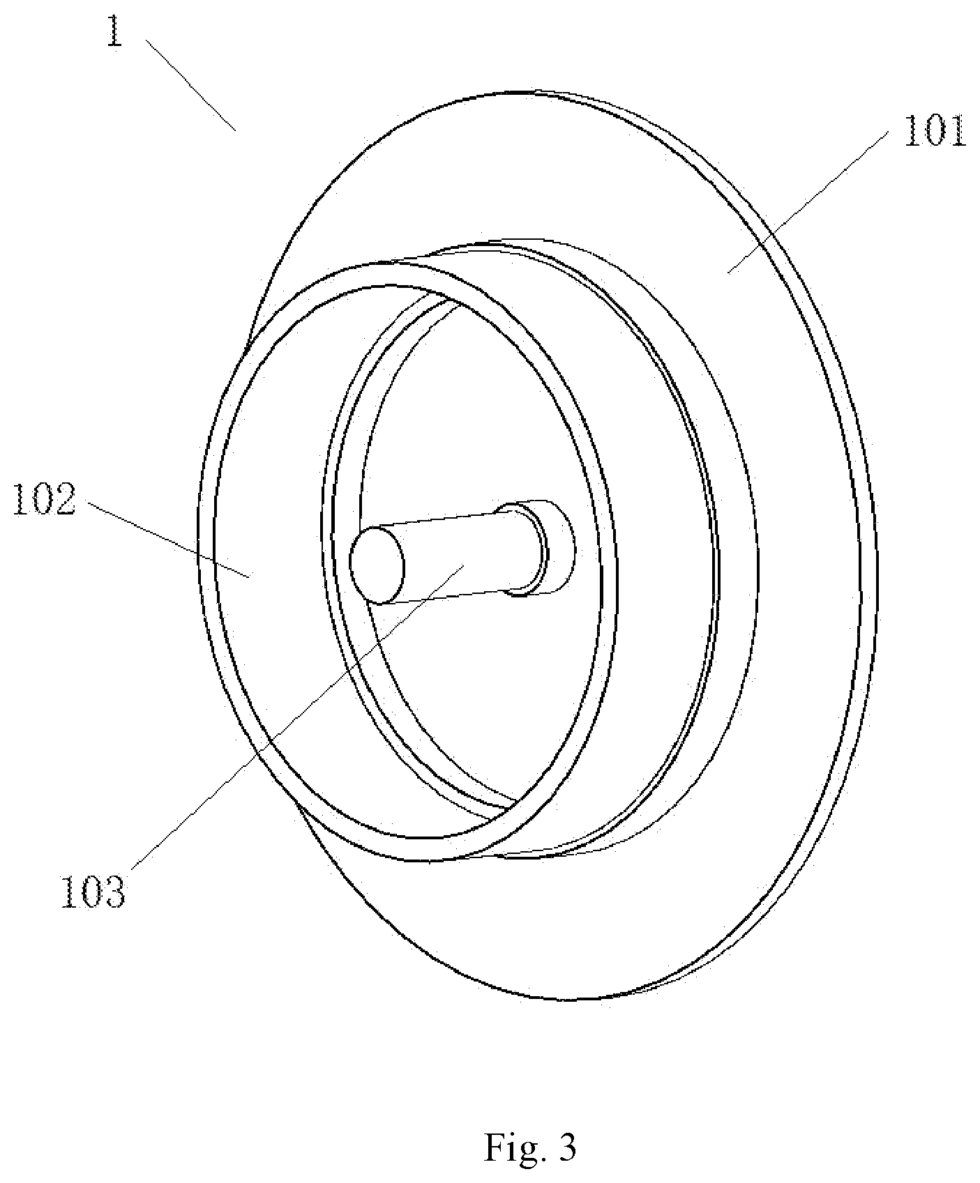 Patent US12496707 Figure 3 – Motor with two degrees of freedom and robot
