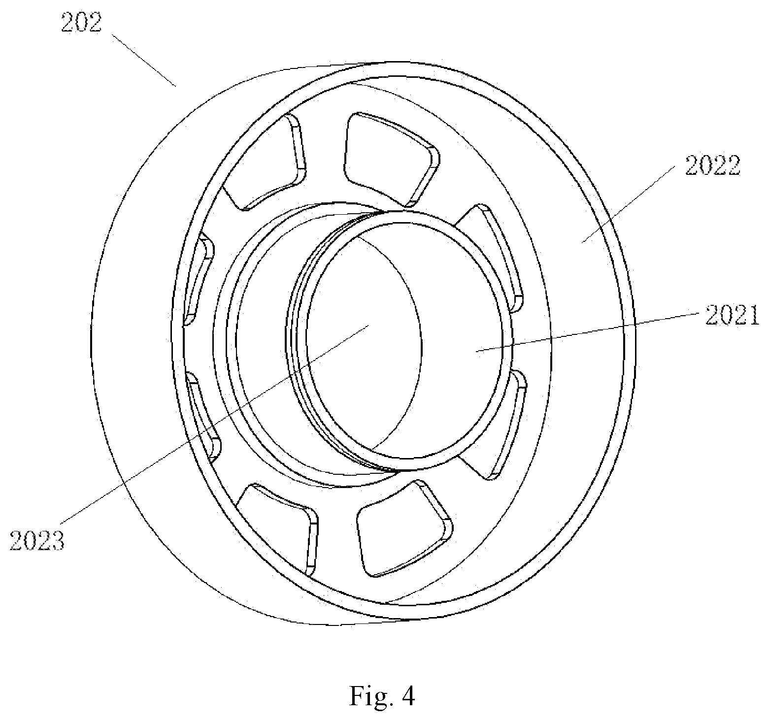 Patent US12496707 Figure 4 – Motor with two degrees of freedom and robot