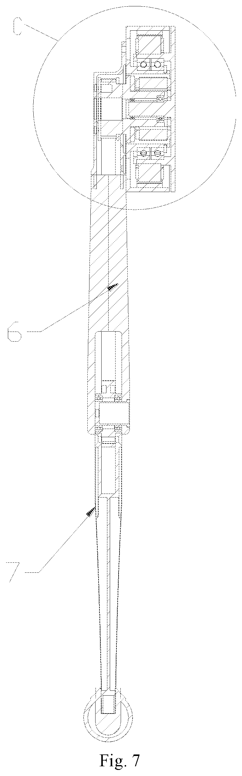 Patent US12496707 Figure 7 – Motor with two degrees of freedom and robot