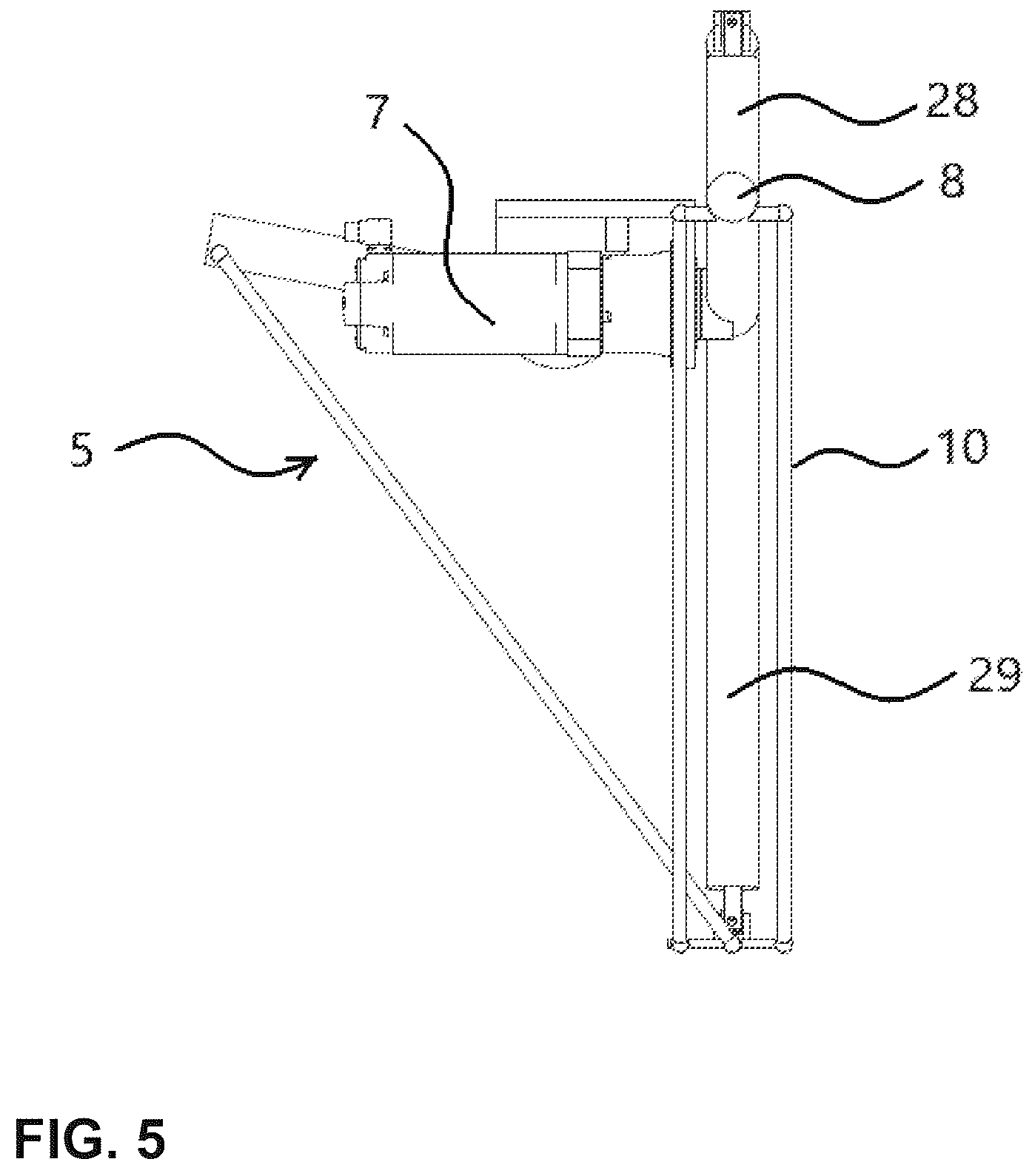 Patent US12496709 Figure 5 – Industrial robot