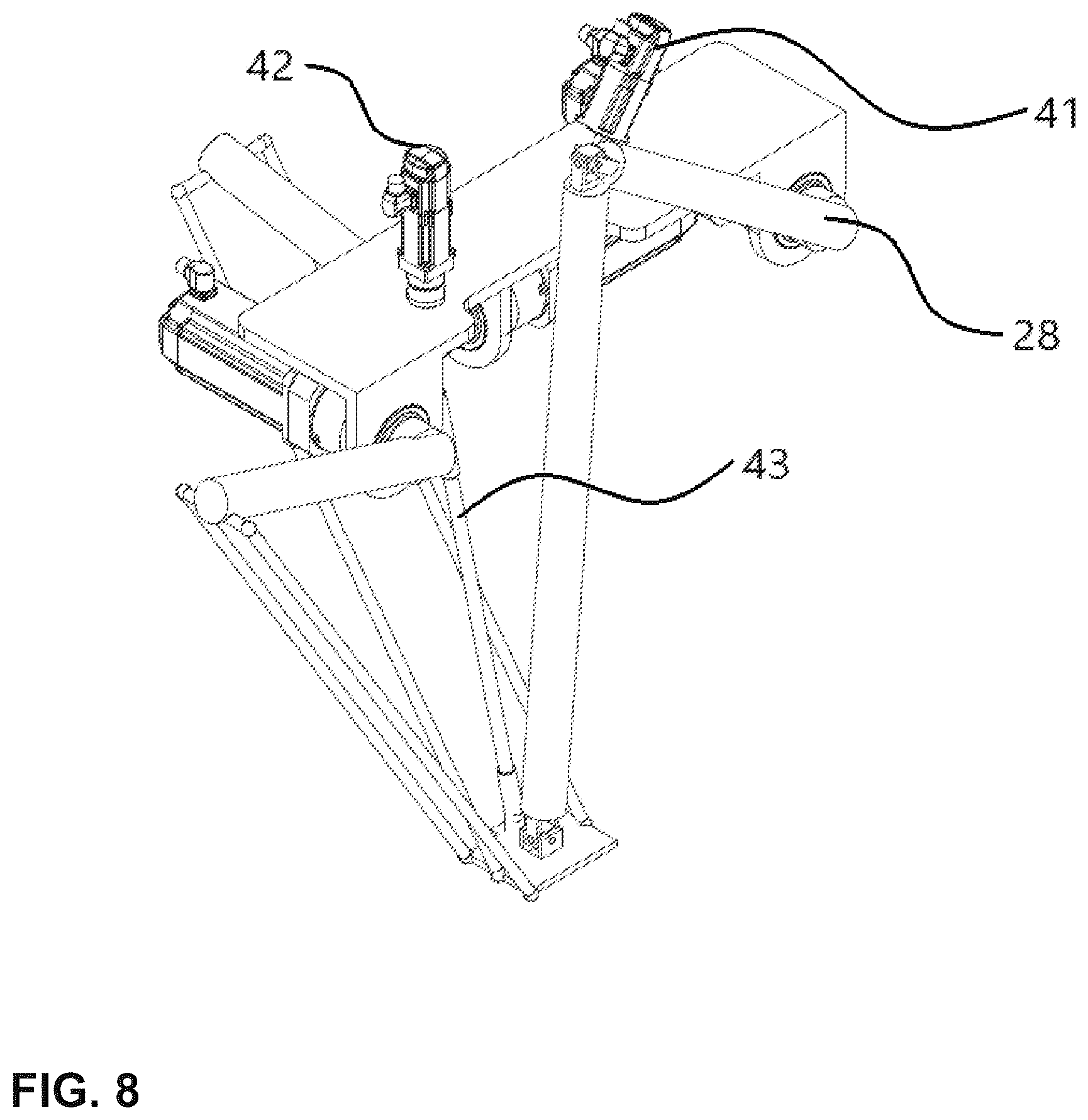 Patent US12496709 Figure 8 – Industrial robot