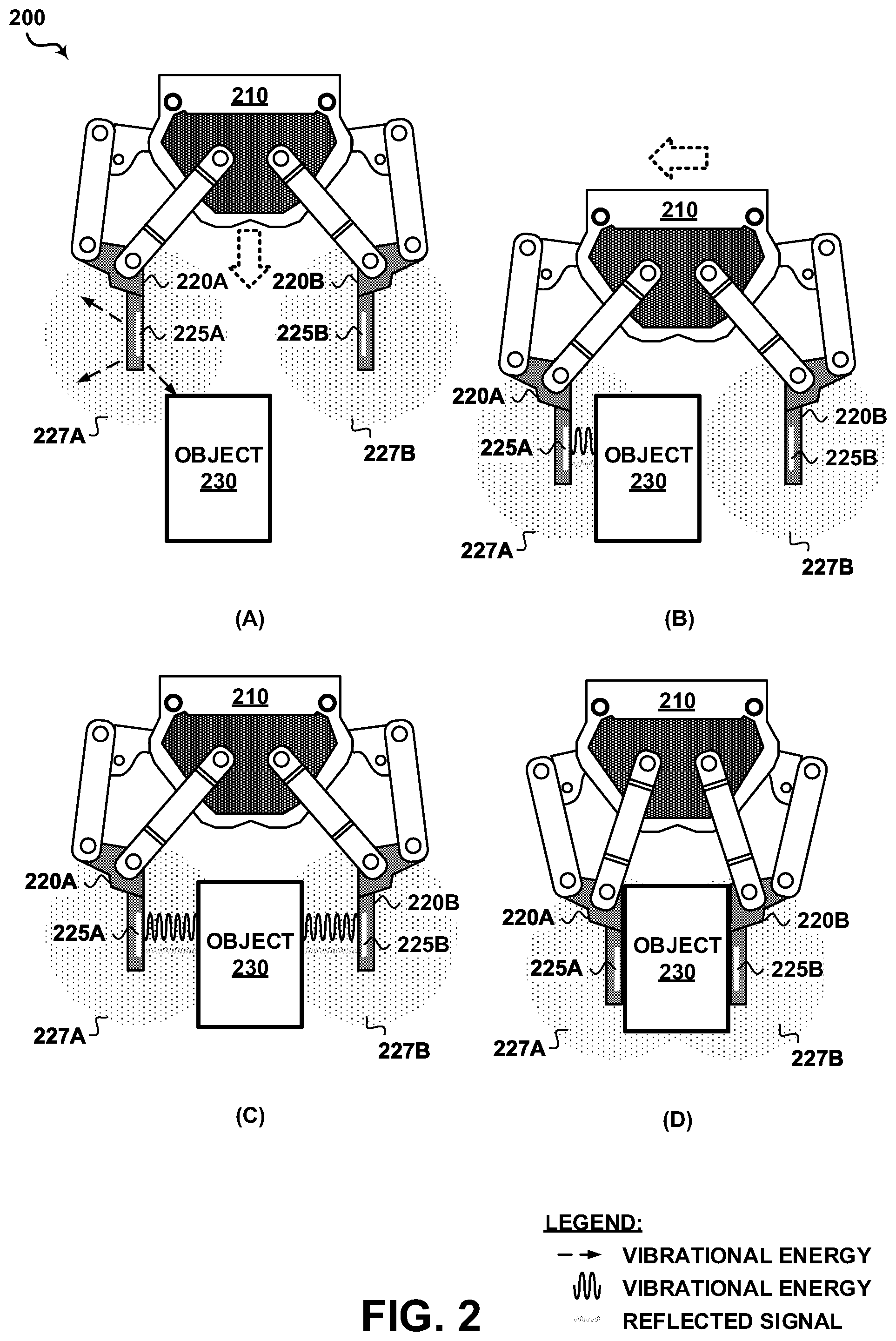 Patent US12496723 Figure 2 – Sonicfinger: low-cost, compact, proximity and contact sensor for reactive positioning