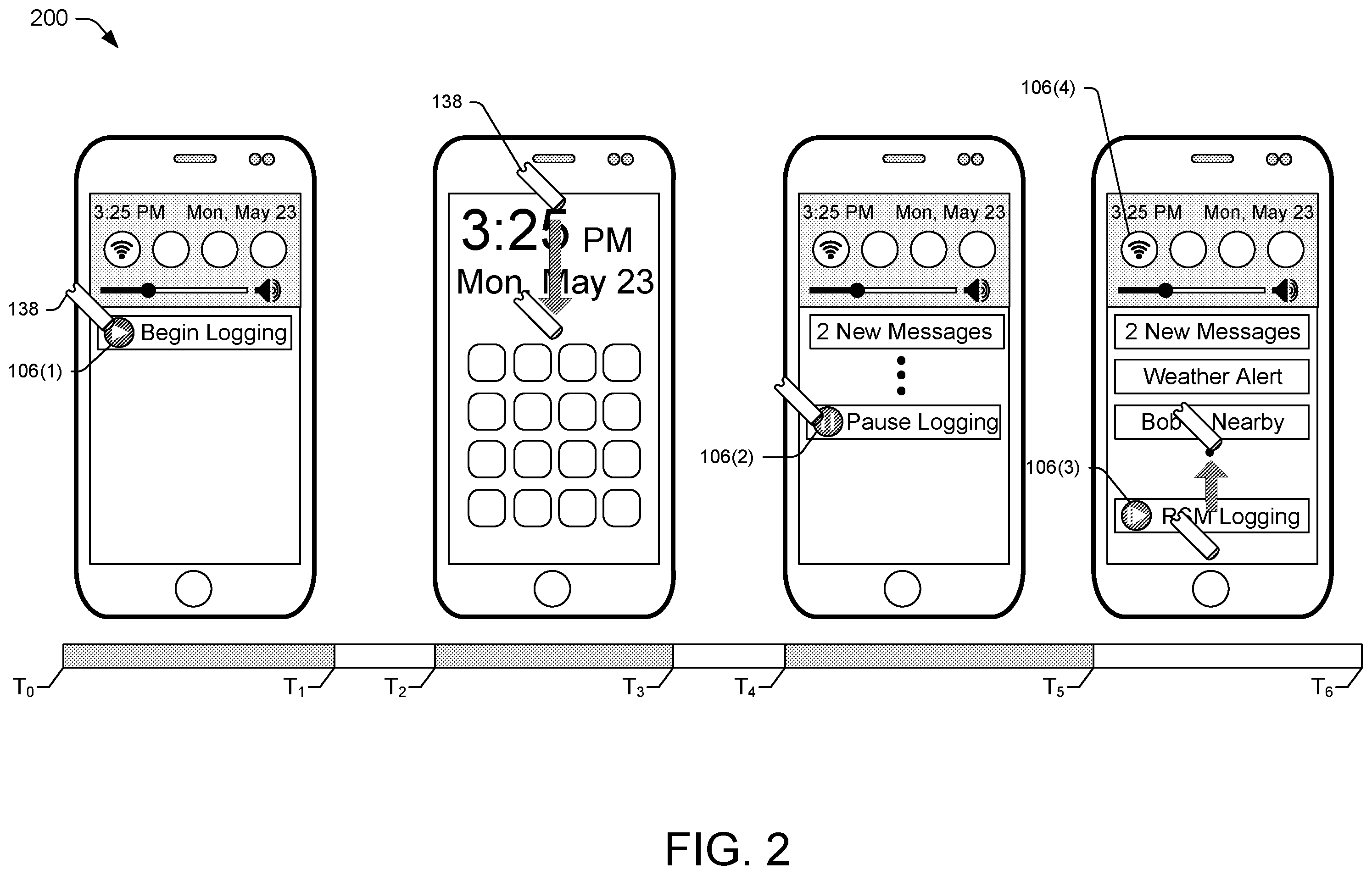Patent US12496725 Figure 2 – Touch screen testing platform for engaging a dynamically positioned target feature