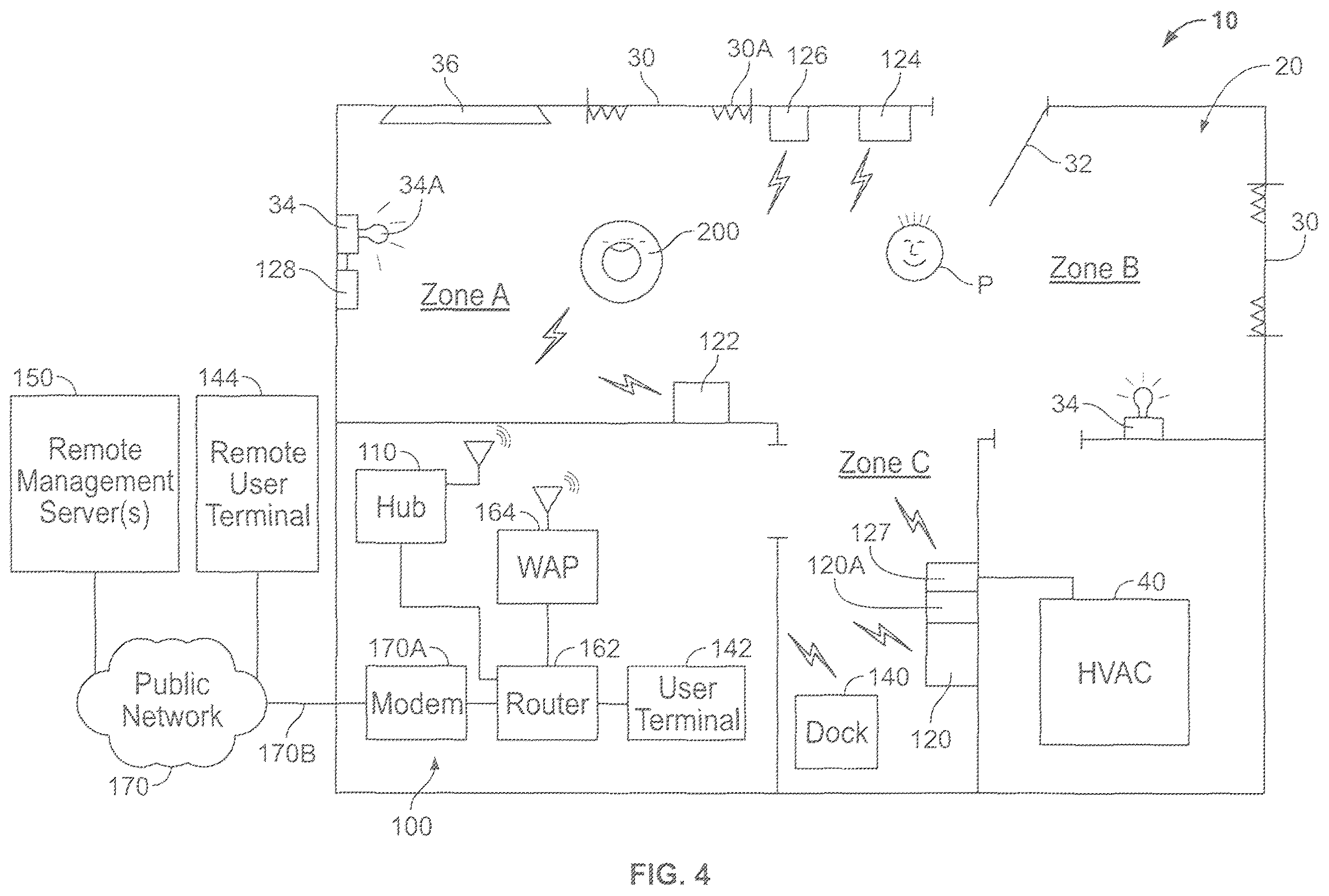 Patent US12496727 Figure 4 – Mobile robot providing environmental mapping for household environmental control