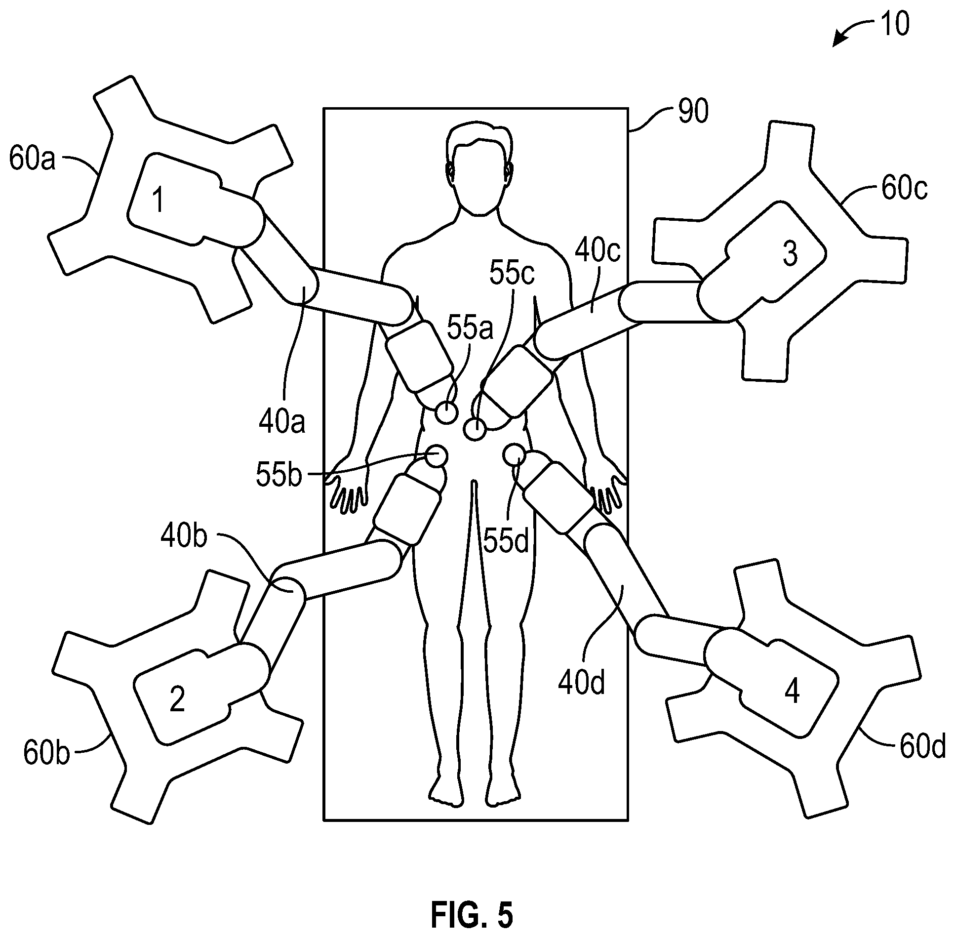 Patent US12496728 Figure 5 – Surgical robotic system and method for restoring operational state