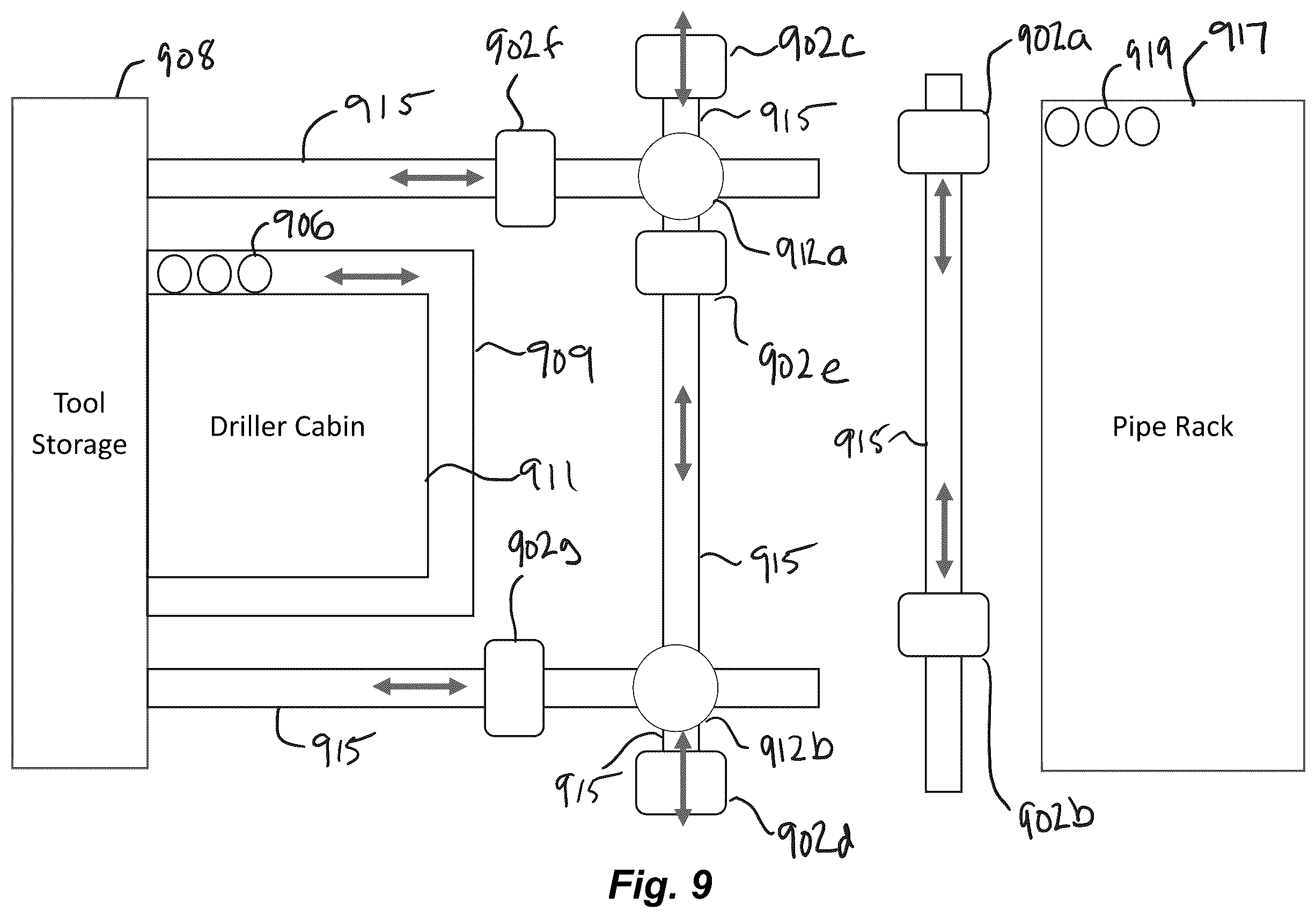 Patent US12496734 Figure 15 – Drill floor grafter robot