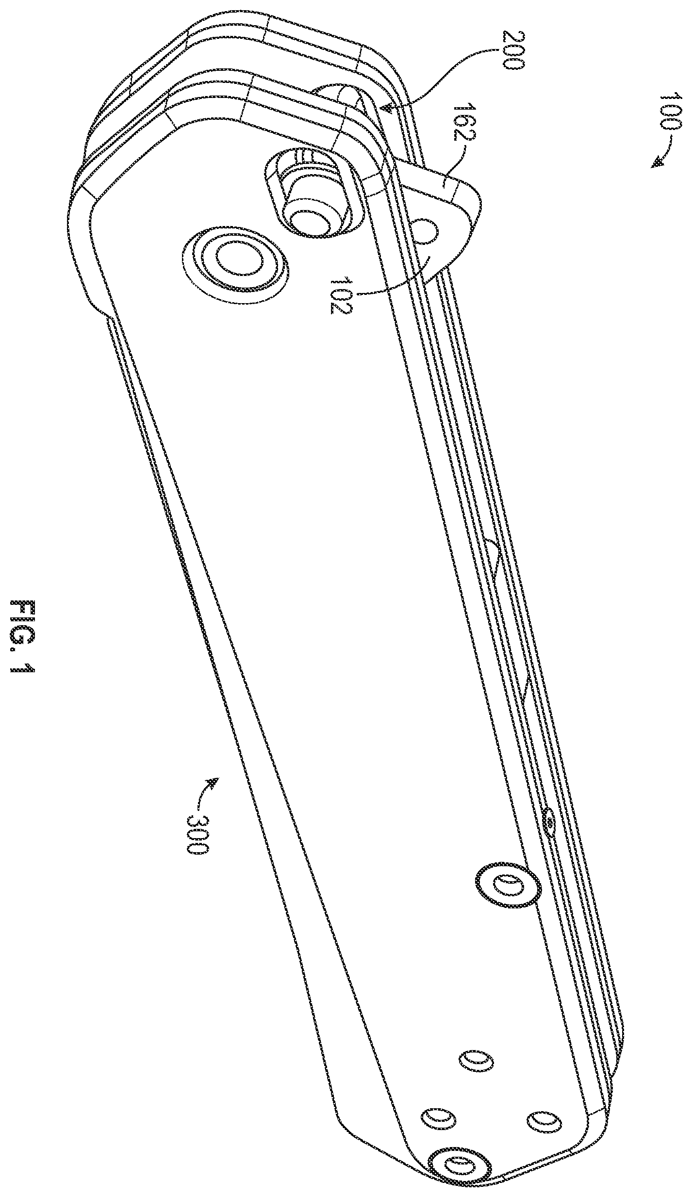 Patent US12496736 Figure 1 – Knife with safety lock