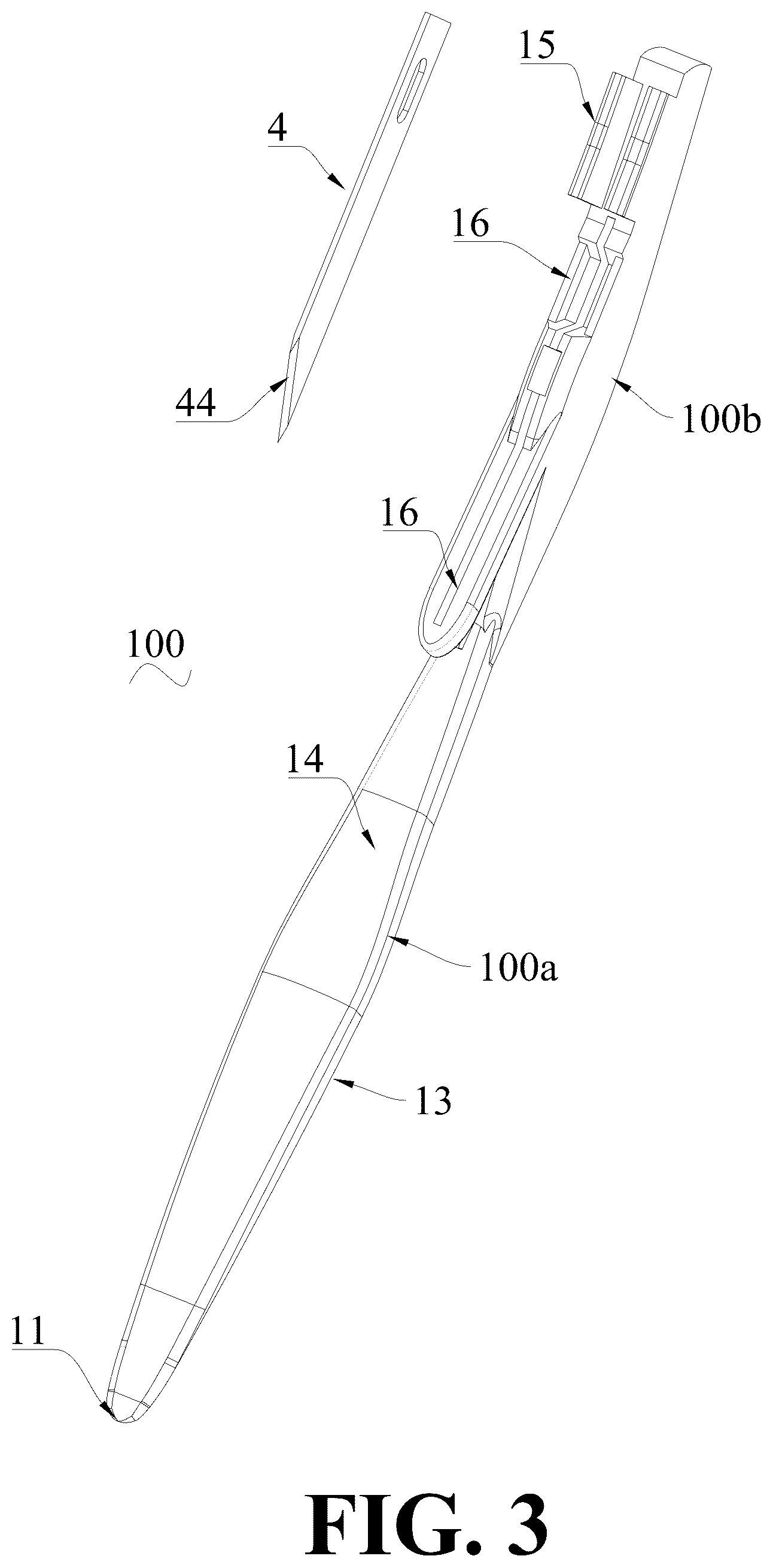 Patent US12496738 Figure 3 – Integrated paper and adhesive tape cutting device