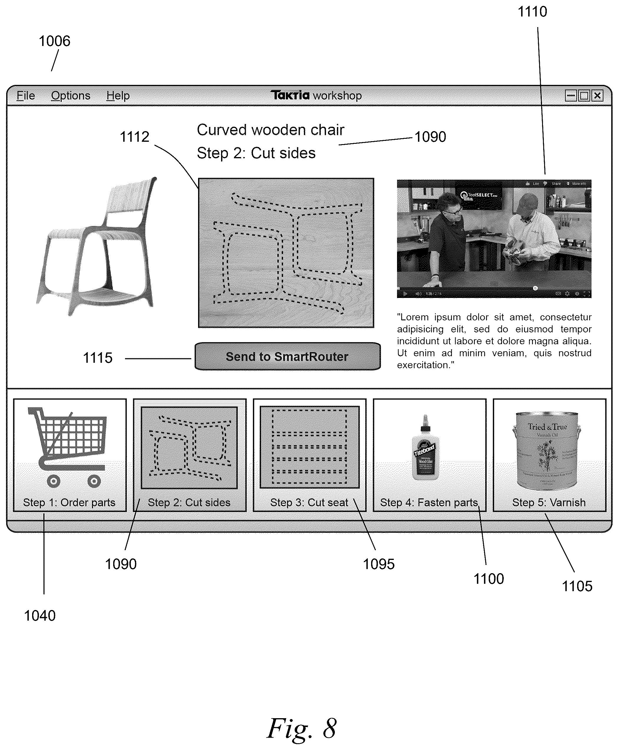 Patent US12496739 Figure 8 – Systems and methods for performing a task on a material, or locating the position of a device relative to the surface of the material