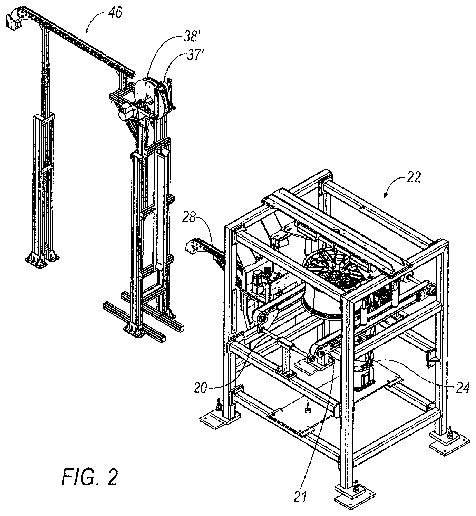 Patent US12496740 Figure 2 – Weight material cutting, dispensing and applying systems