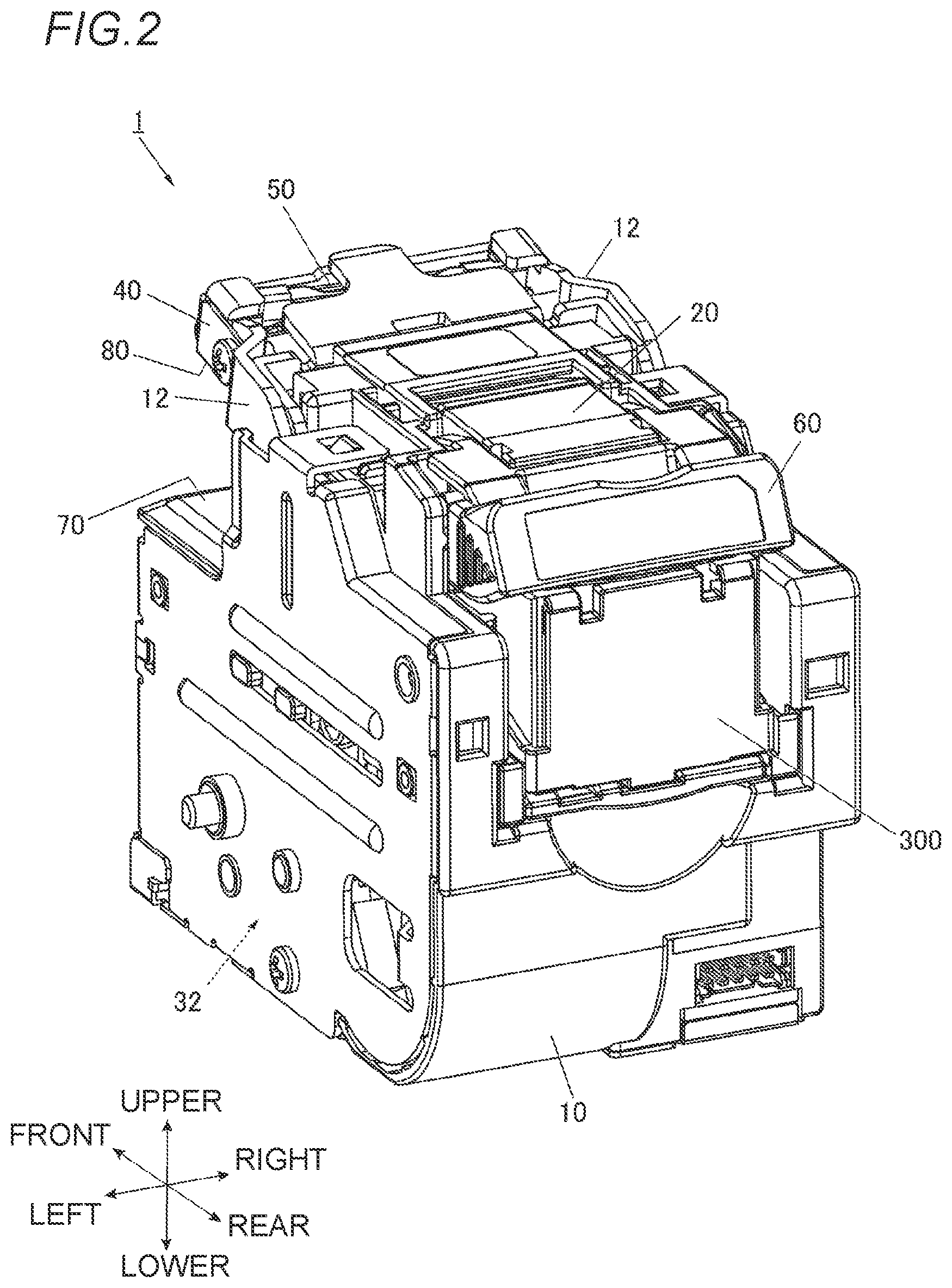Patent US12496743 Figure 2 – Cartridge and stapler