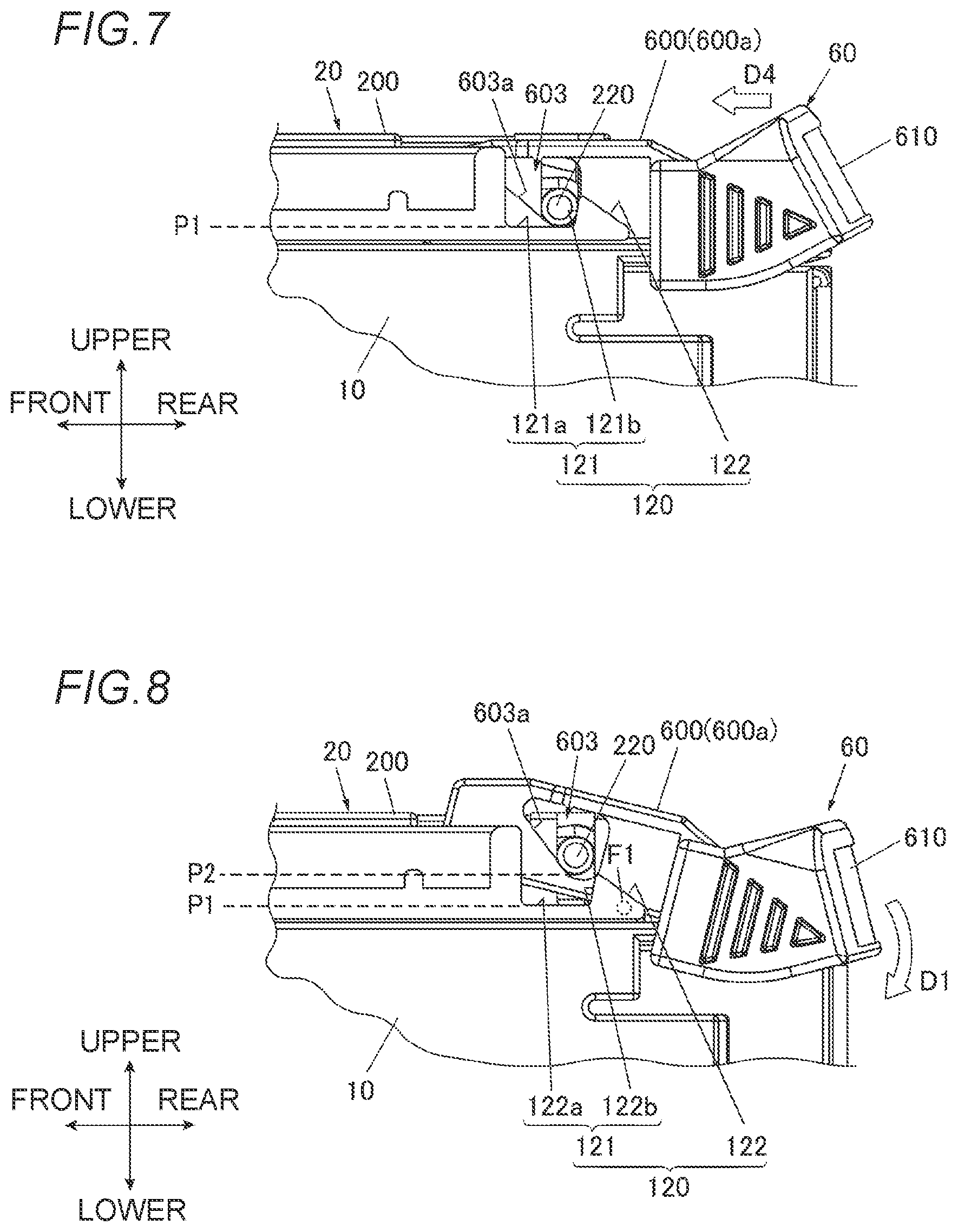 Patent US12496743 Figure 7 – Cartridge and stapler