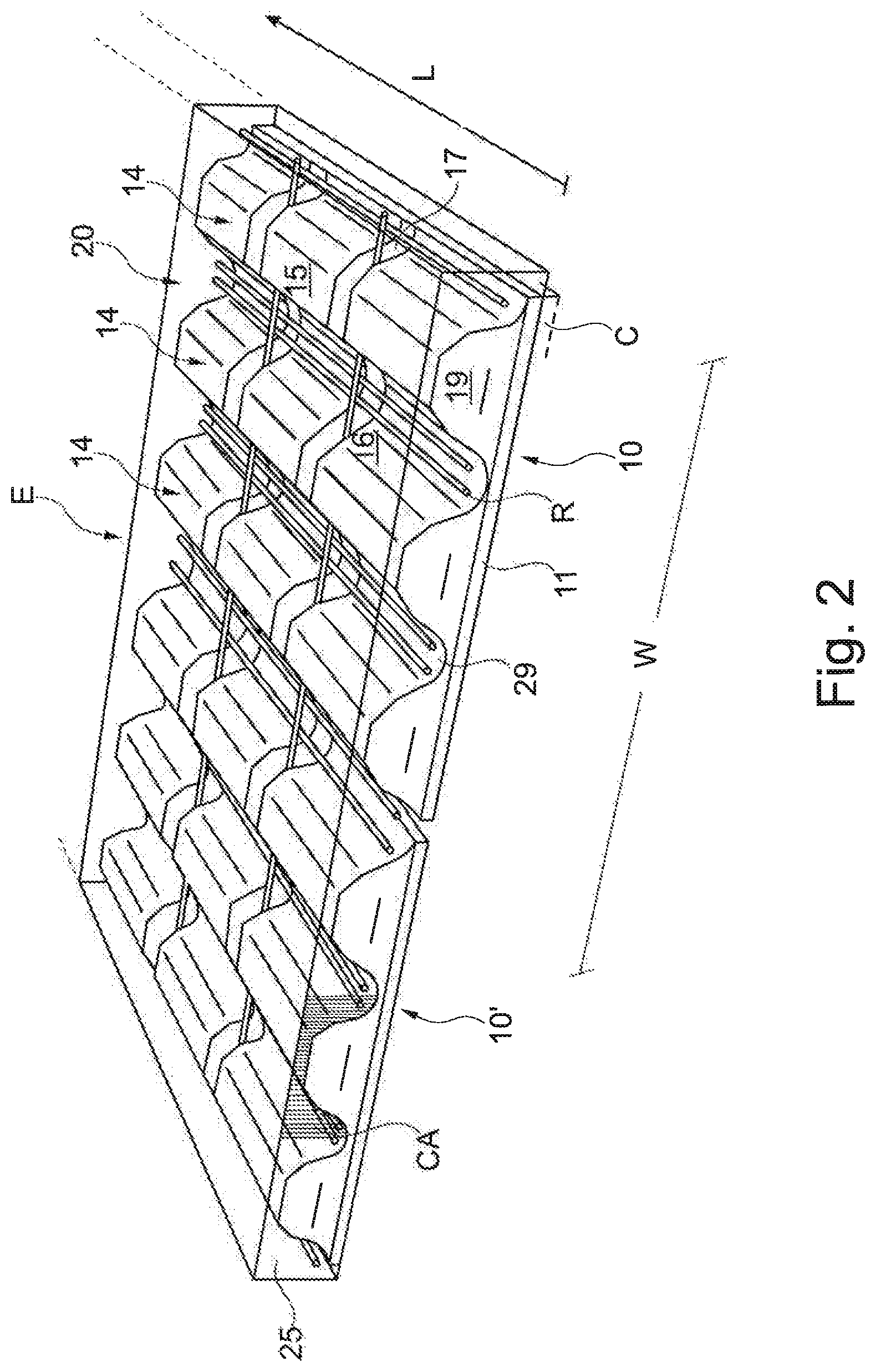 Patent US12496744 Figure 2 – Method of making a building element, an apparatus for making the building element, and a building element made by the method