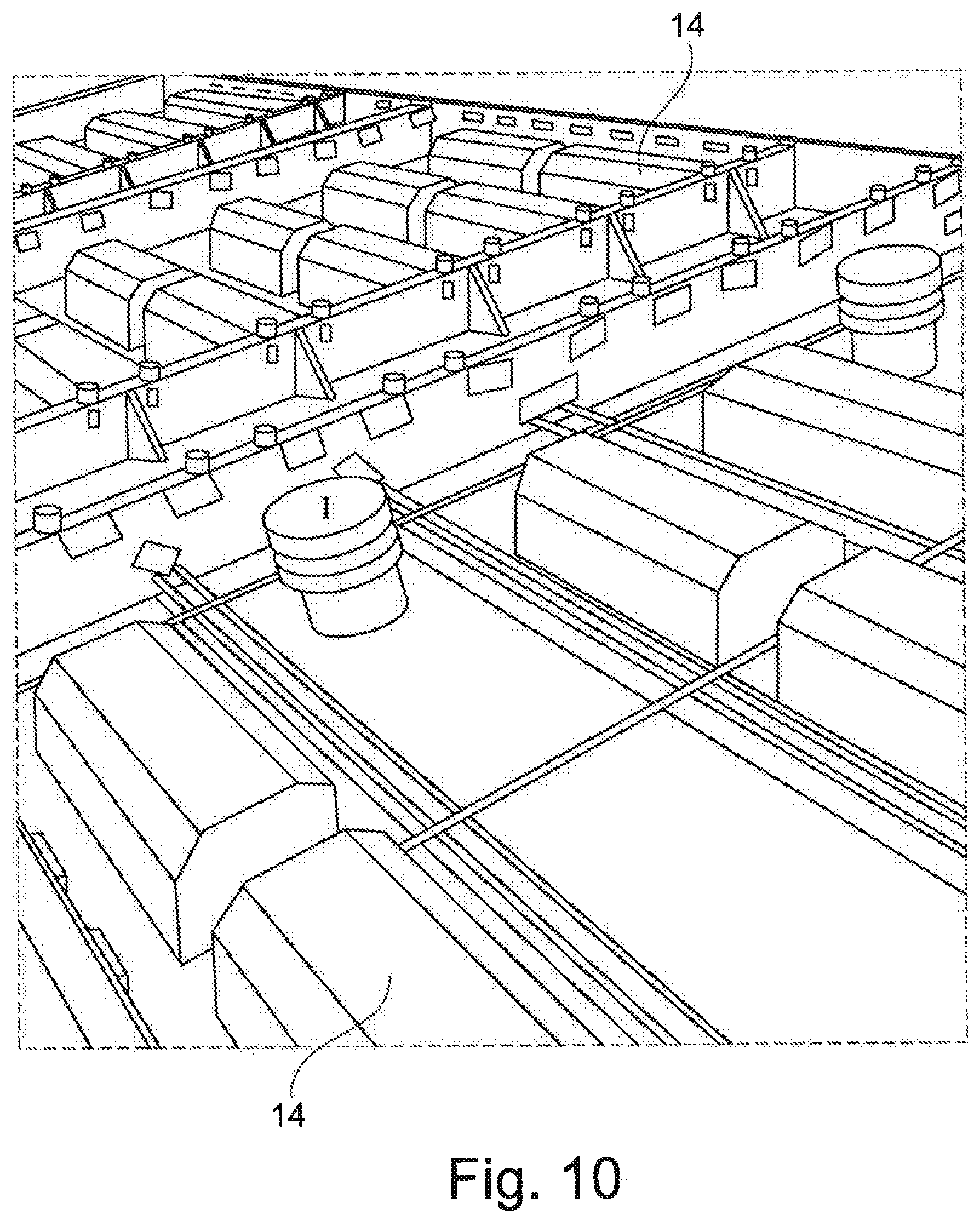 Patent US12496744 Figure 7 – Method of making a building element, an apparatus for making the building element, and a building element made by the method