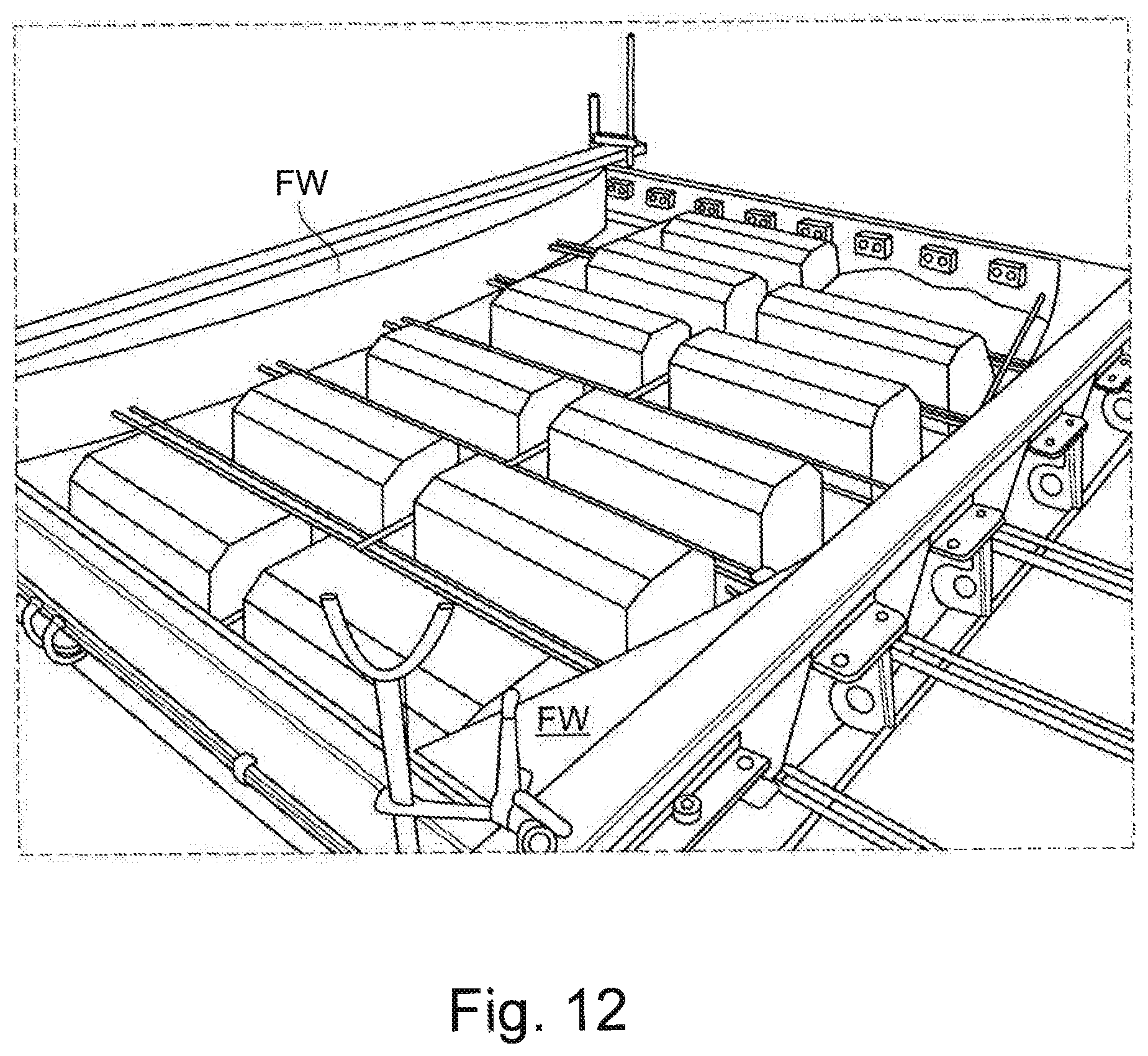 Patent US12496744 Figure 9 – Method of making a building element, an apparatus for making the building element, and a building element made by the method
