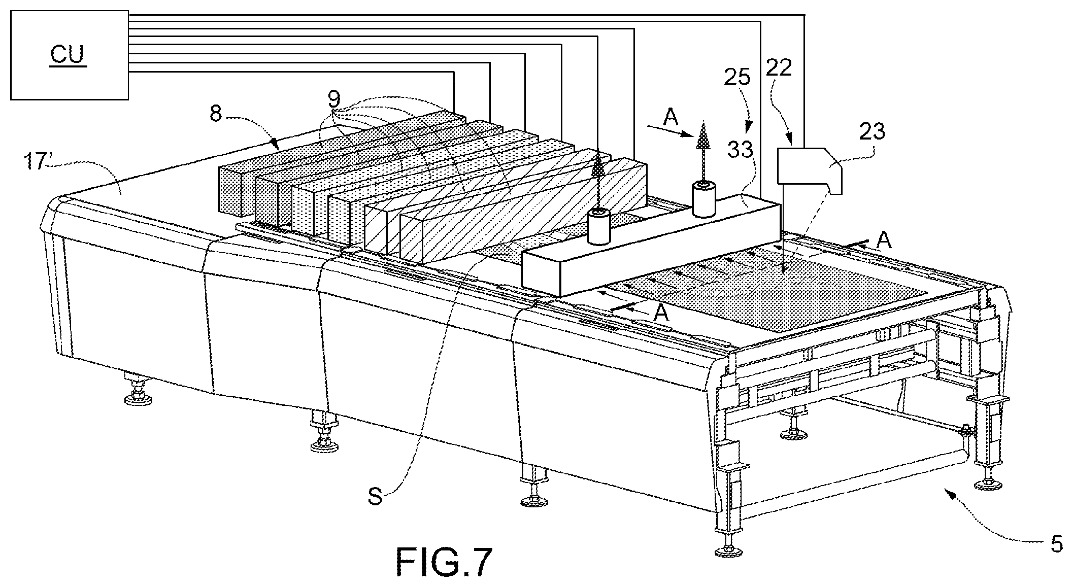 Patent US12496745 Figure 8 – Method and system to manufacture ceramic articles
