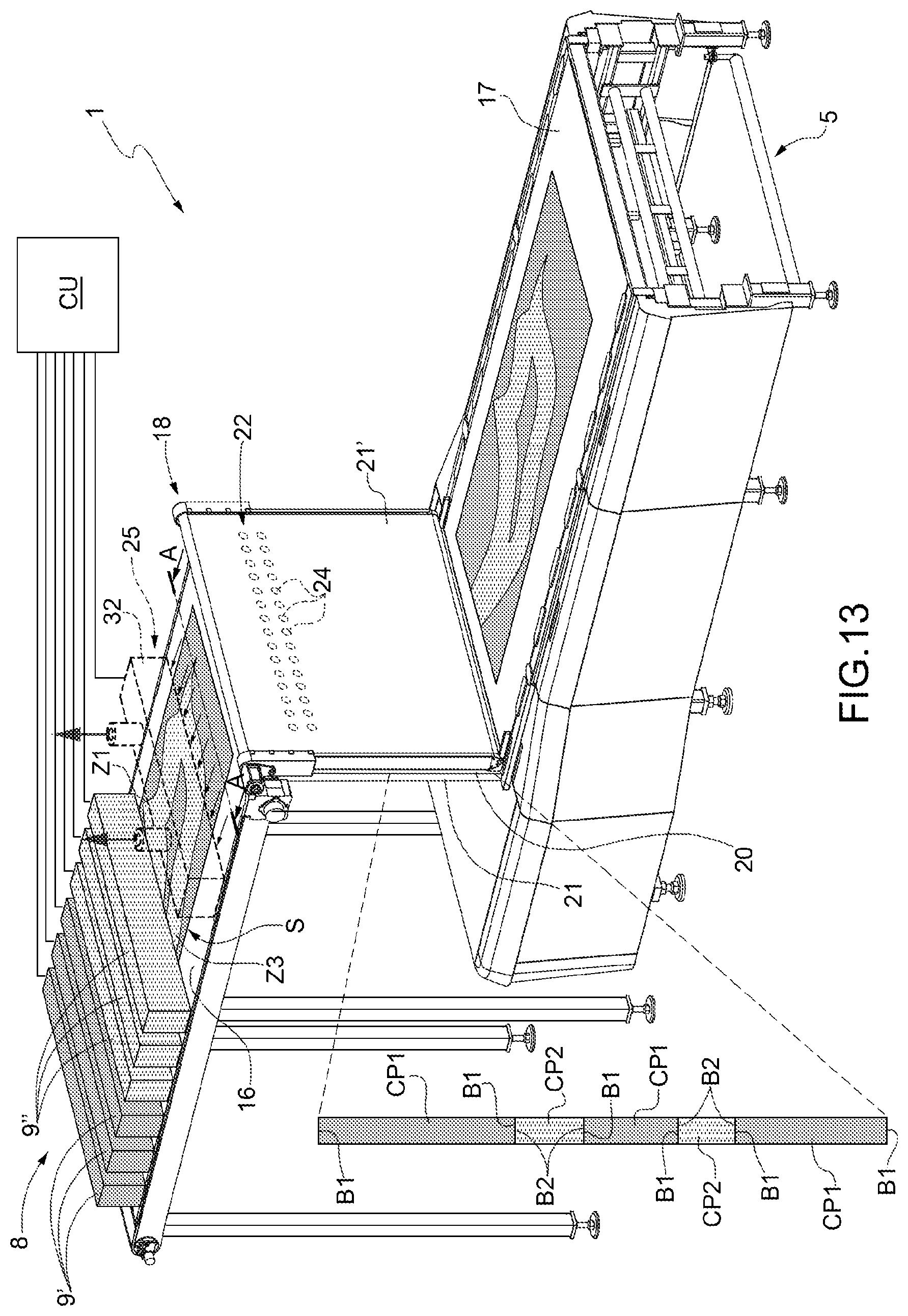 Patent US12496745 Figure 13 – Method and system to manufacture ceramic articles