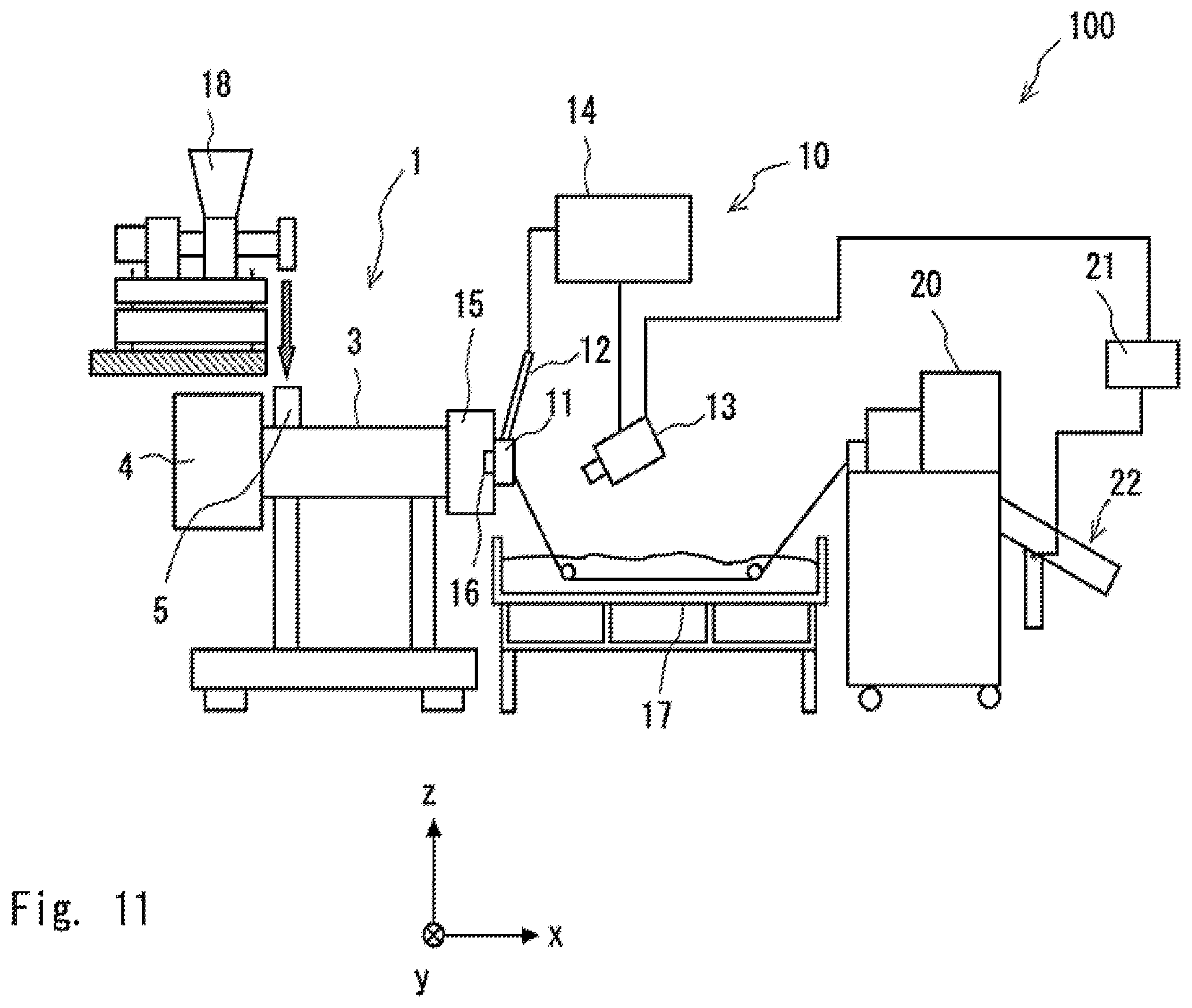 Patent US12496746 Figure 12 – Strand manufacturing apparatus and pellet manufacturing apparatus